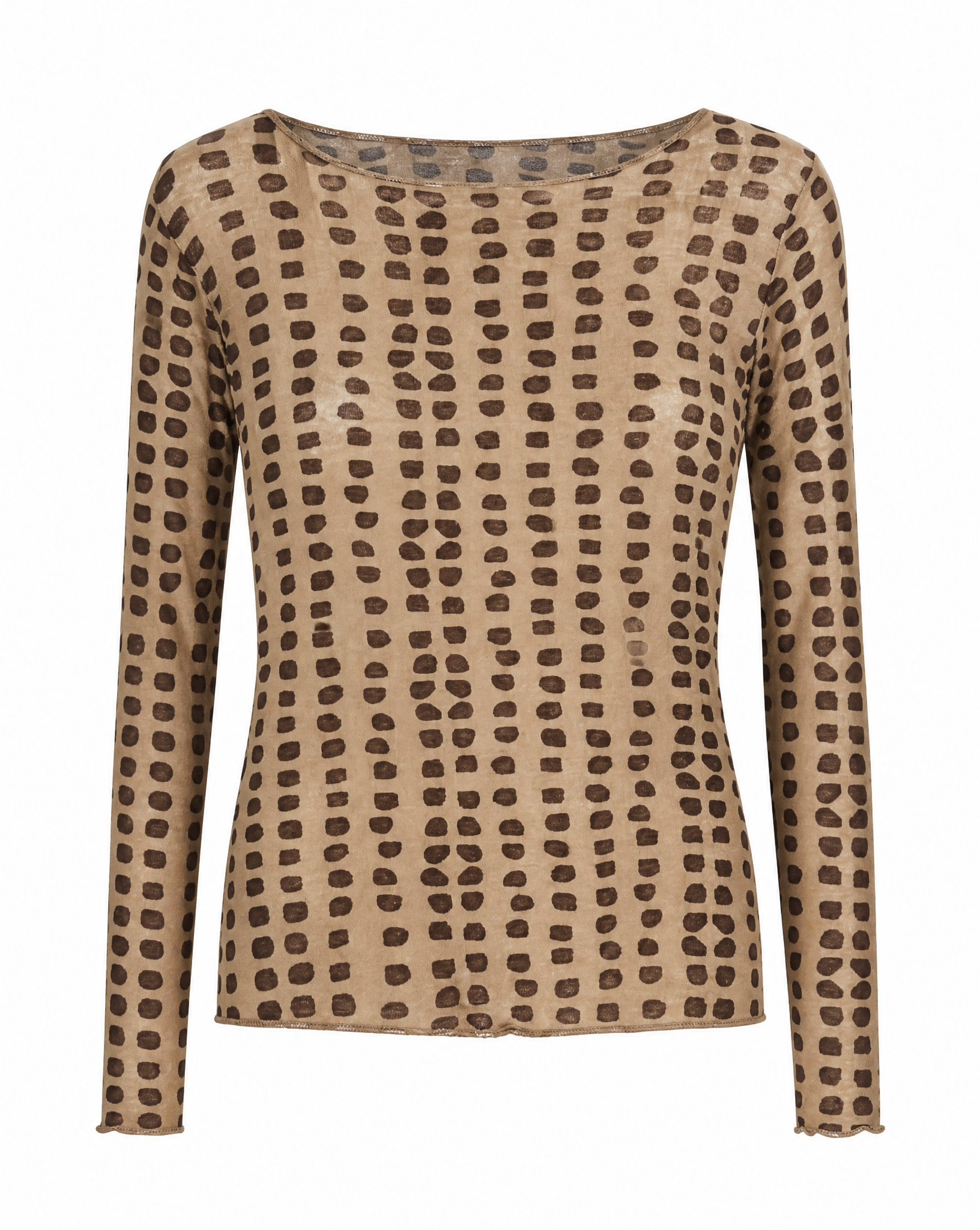 Longsleeve mit Punktmuster