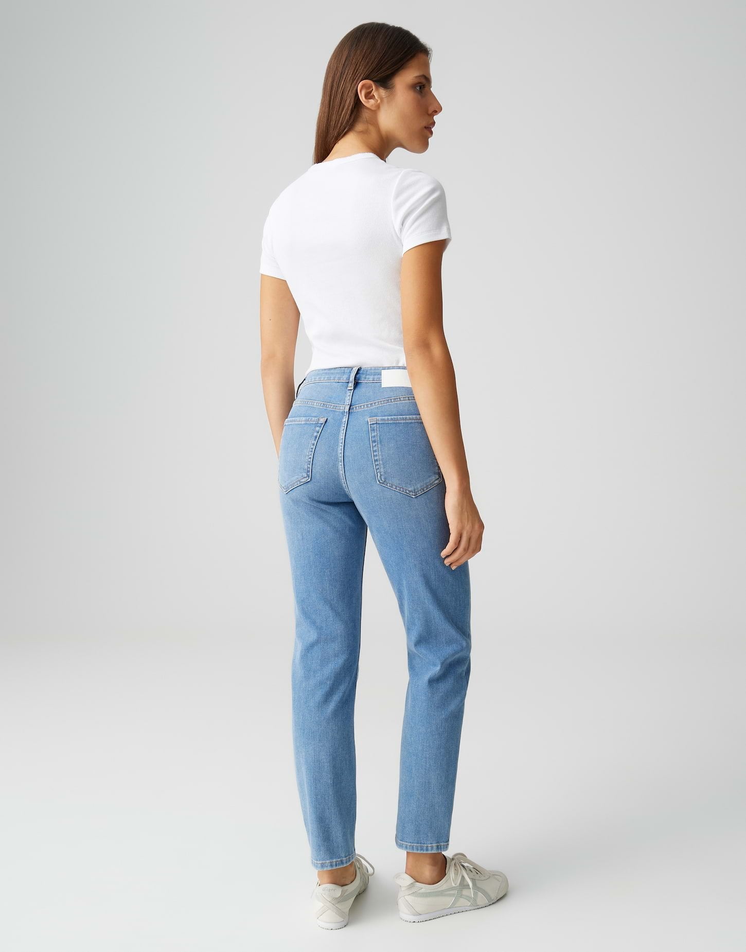 Opus Slim Fit Ocean Blue Washed