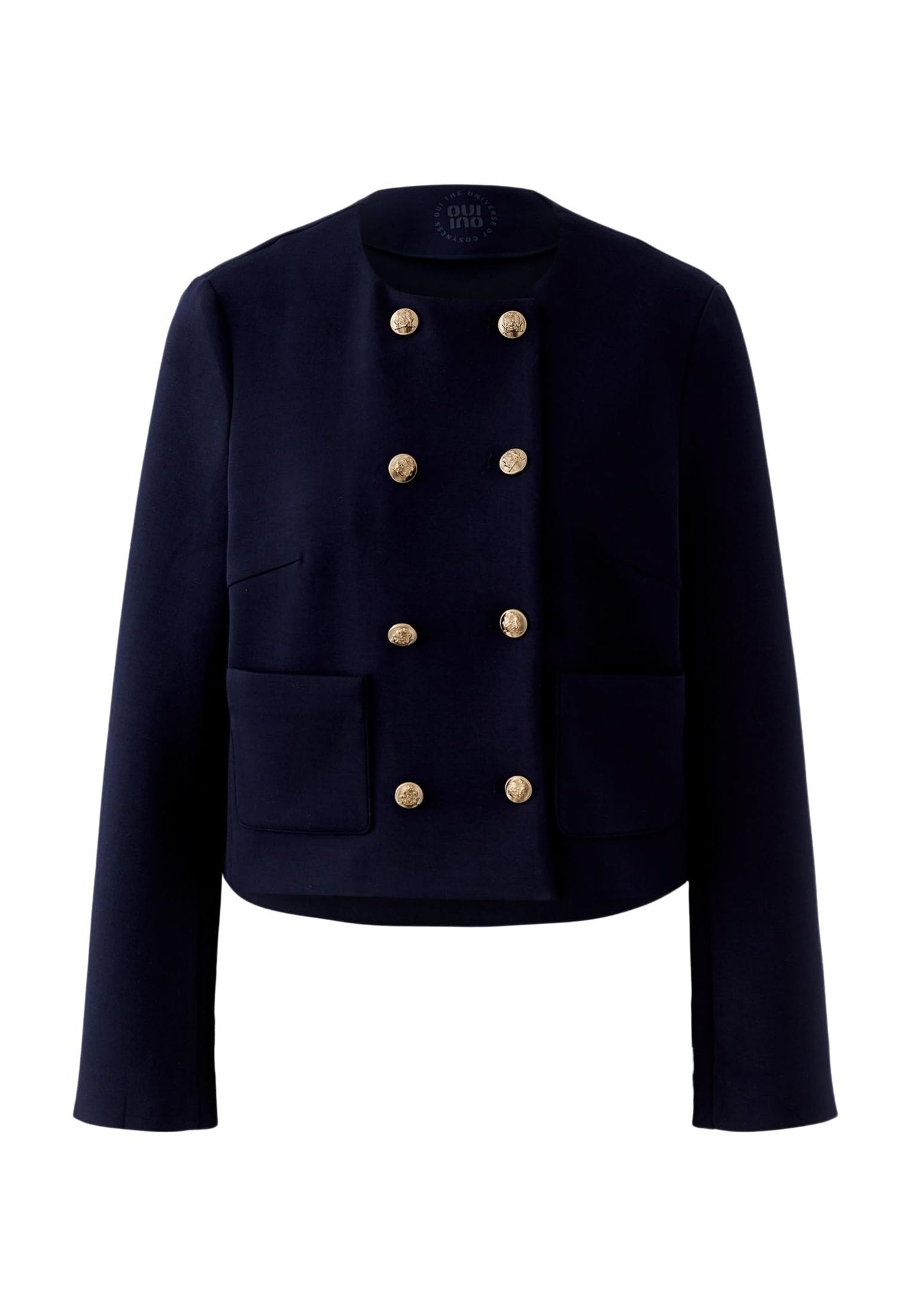 Oui Strickjacken Darkblue