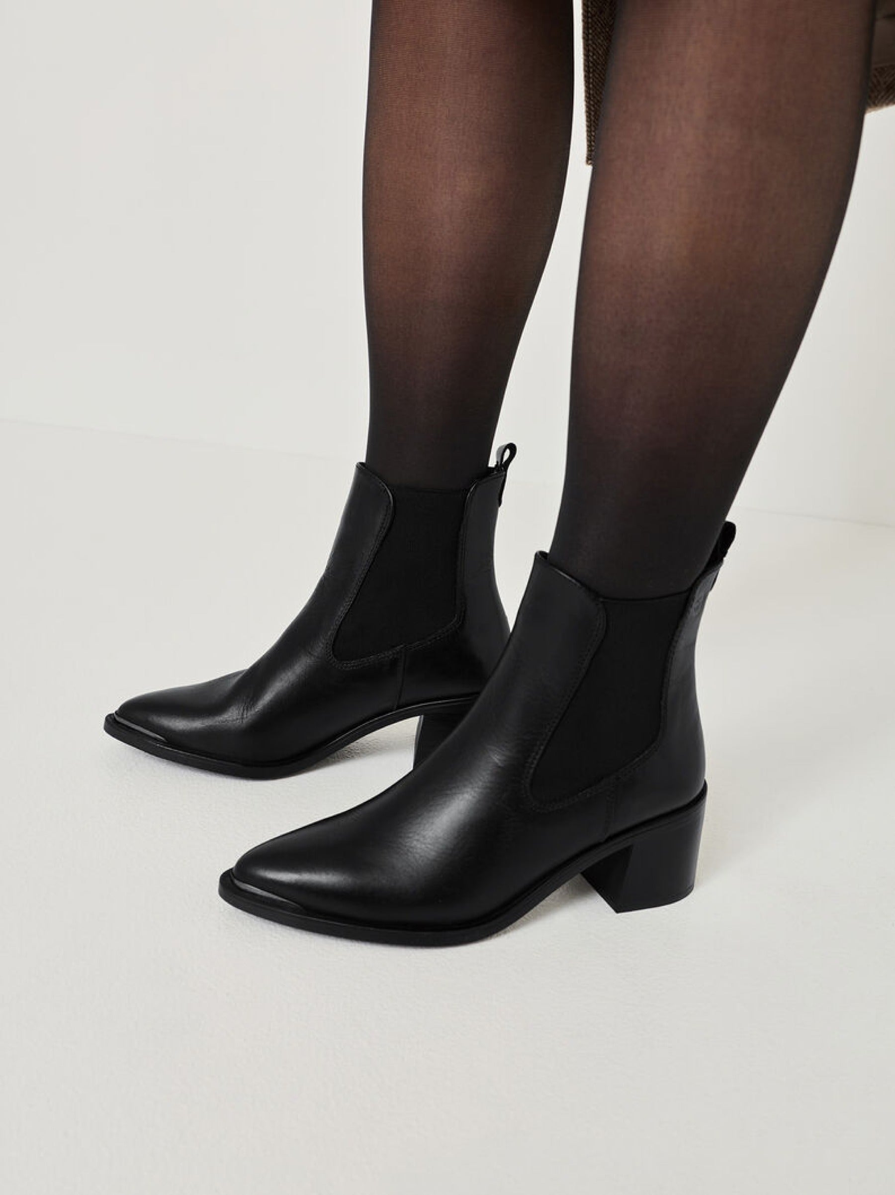 Stiefelette mit Blockabsatz