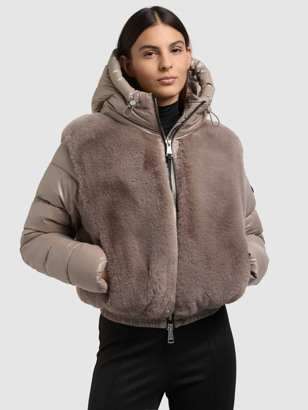 Steppjacke ONIKA mit Fellimitat