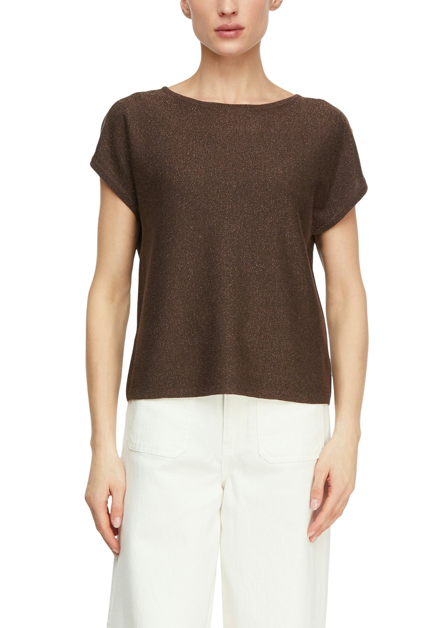 Comma Strickpullover Brown