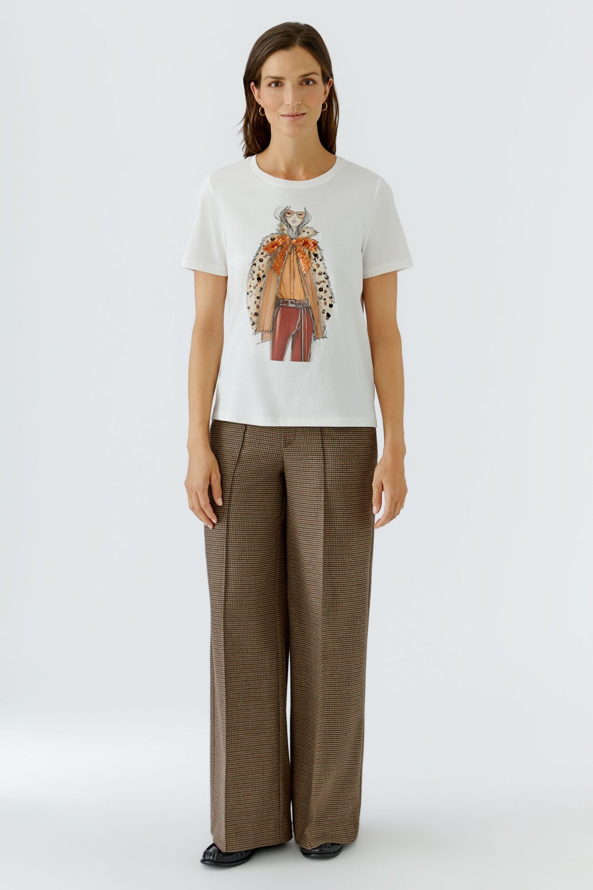 T-Shirt mit platziertem Druck