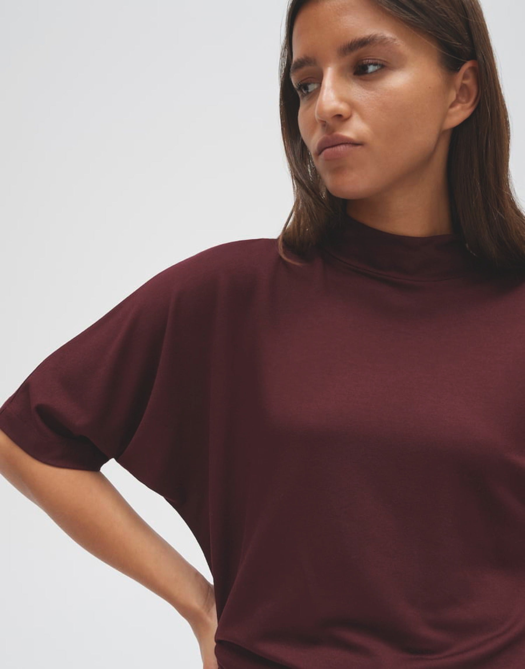 Jerseyshirt aus Viskose Mix