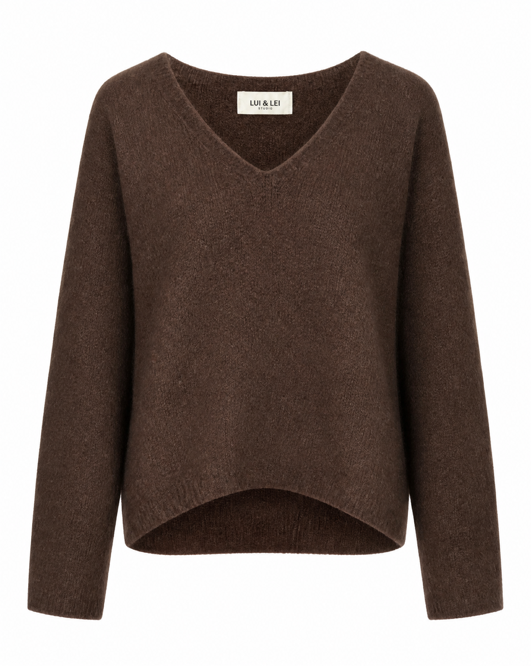 Strickpullover mit V-Ausschnitt