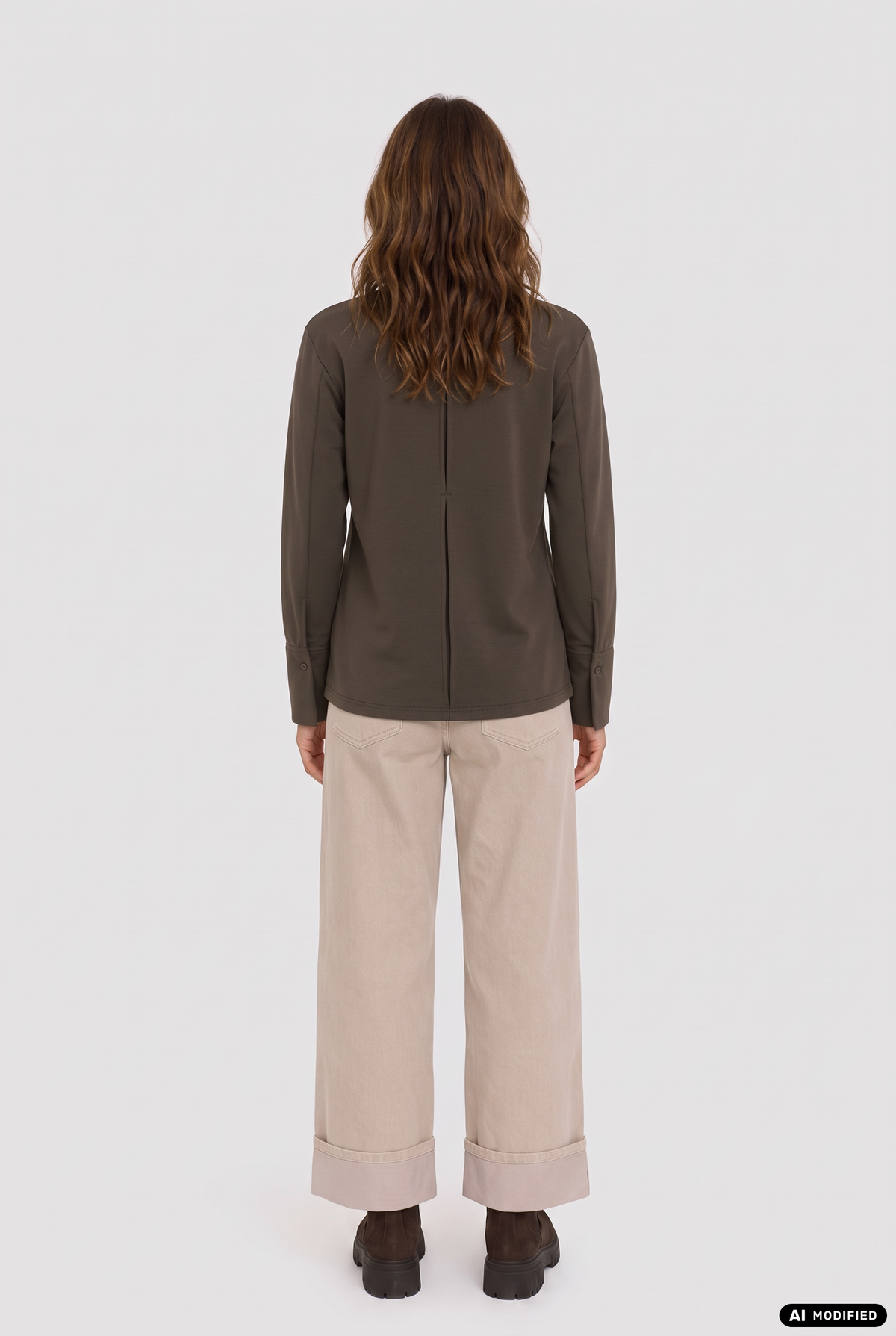 Longsleeve mit gewebten Bündchen