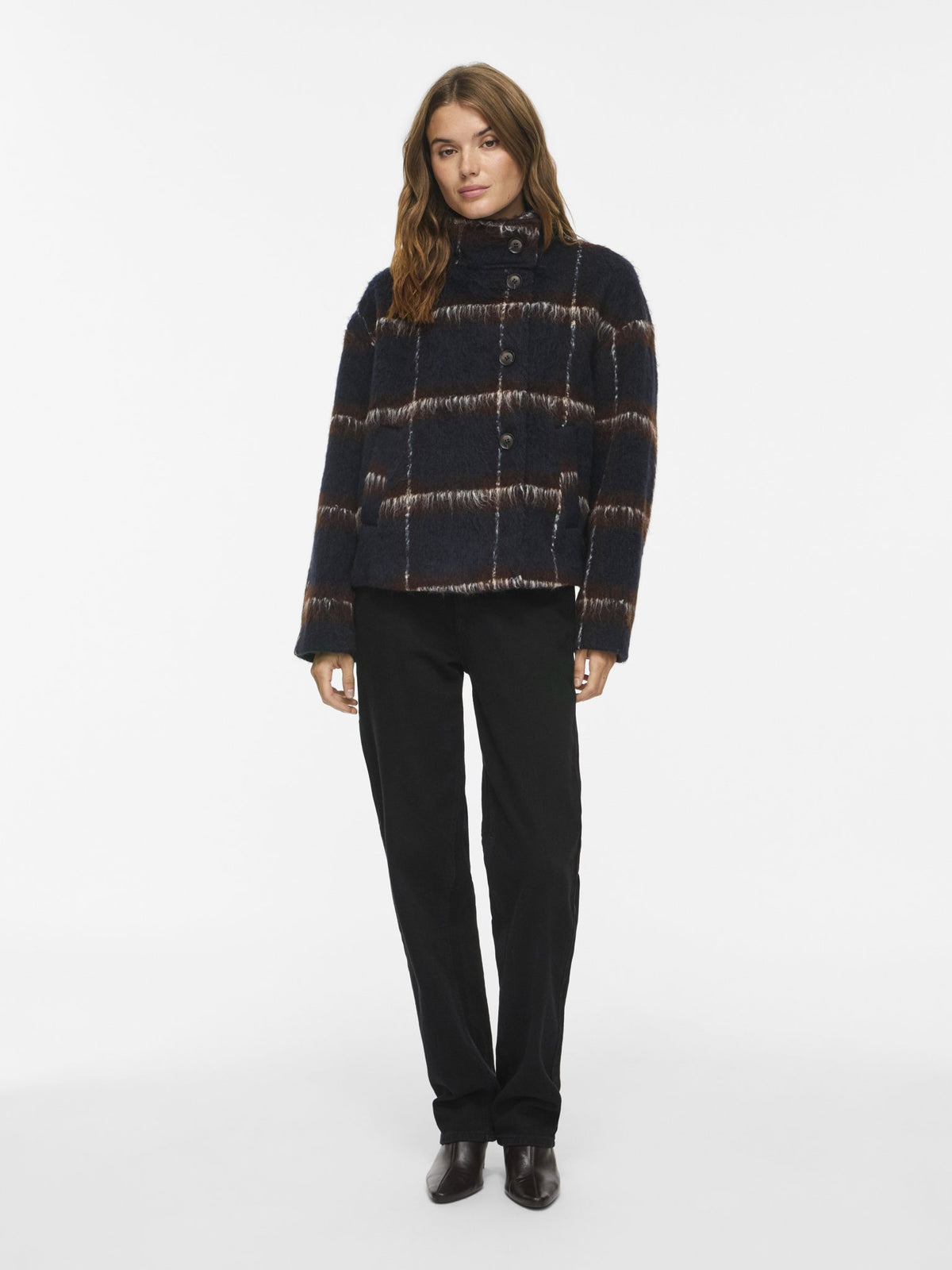 Jacke mit Karo-Muster
