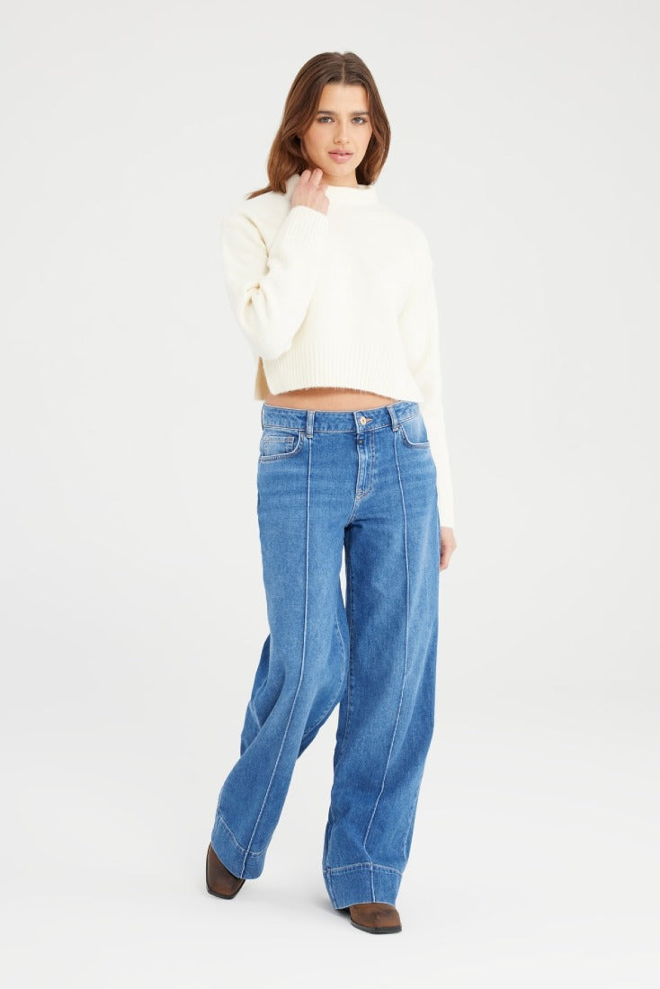 Cup of Joe Wide Leg Medium Blue