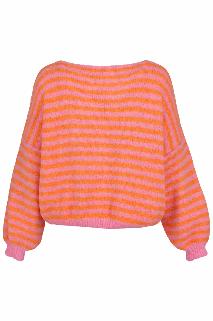 Strickjacke mit Streifen