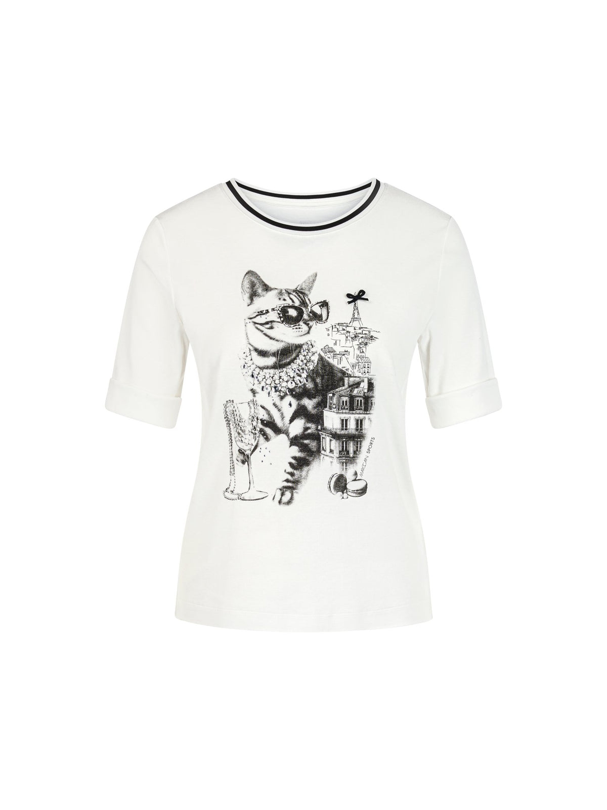 T-Shirt mit Katzen-Print