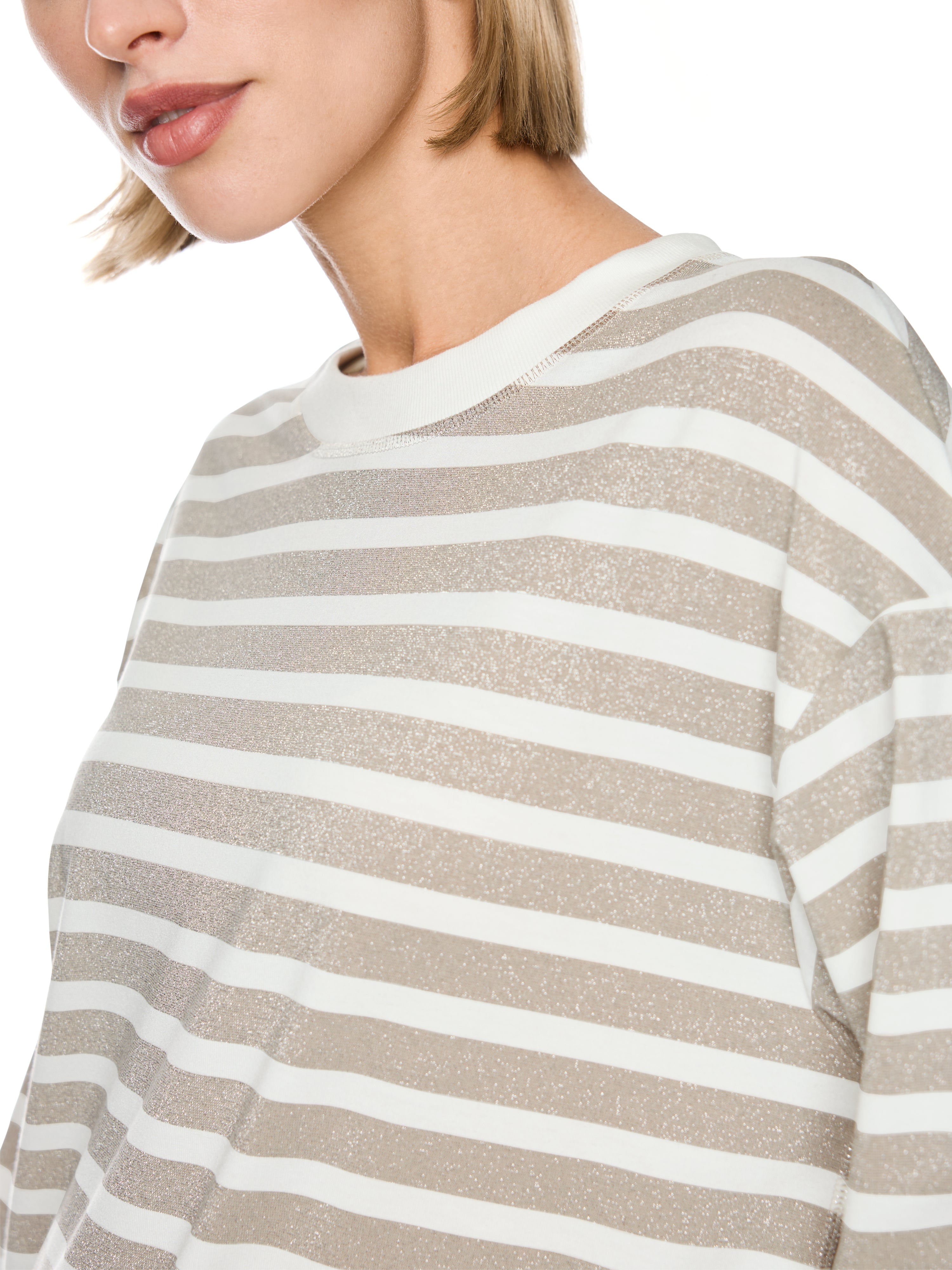 Shirt mit Lurex-Ringeln