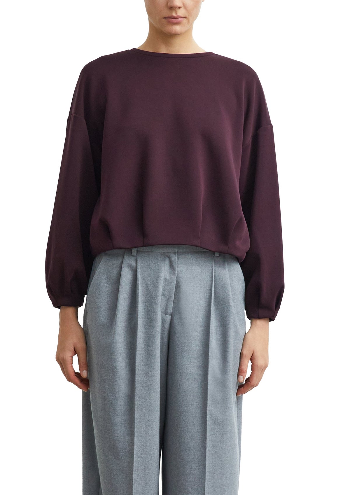Sweatshirt mit Ballonsaum