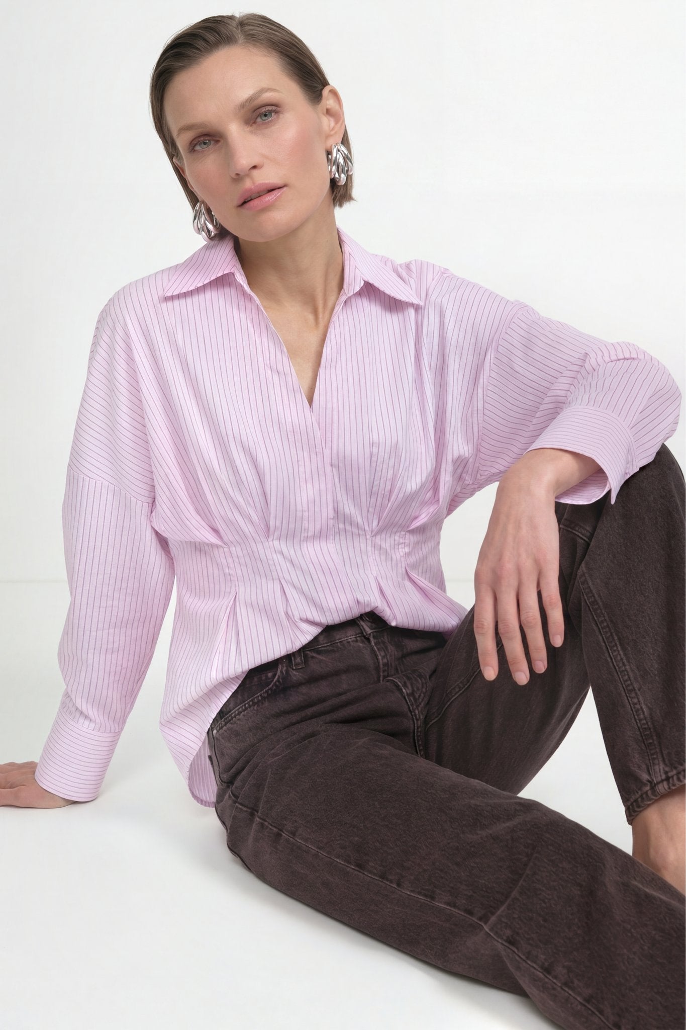 Bluse mit Streifen