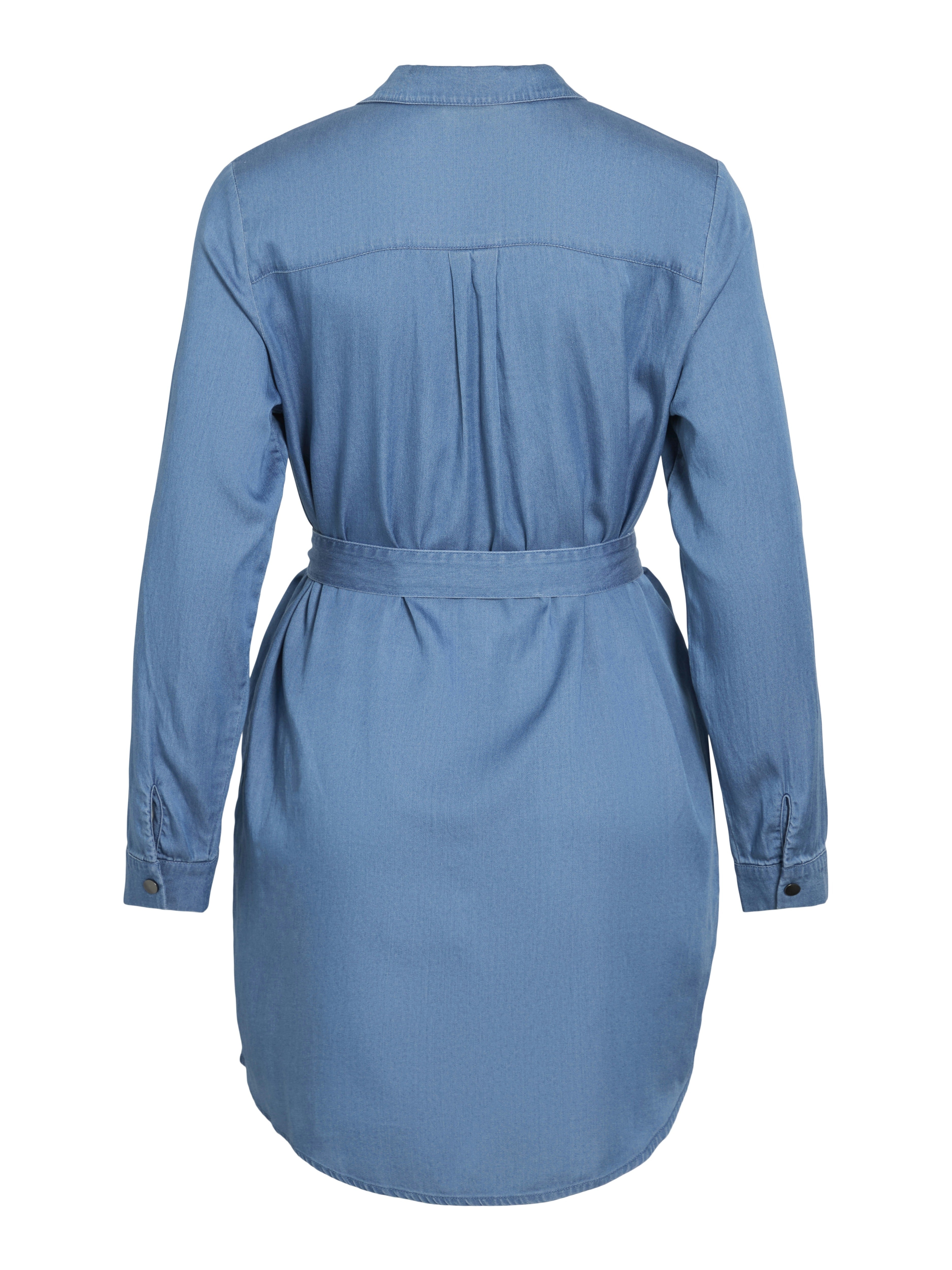 VILA Kleider Medium Blue Denim