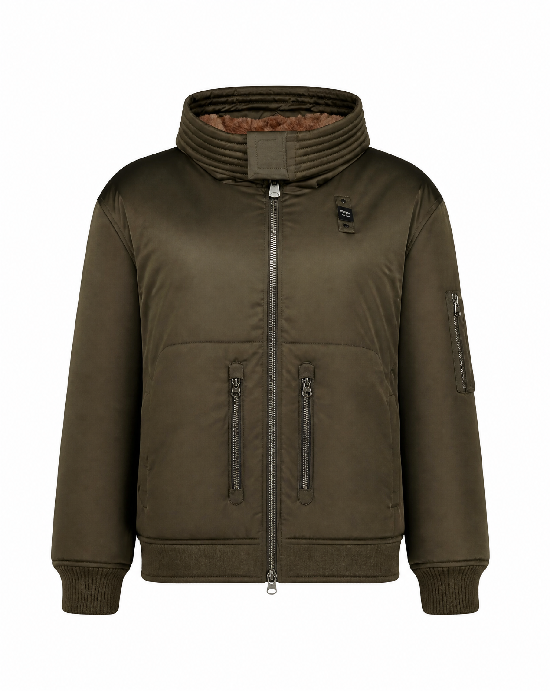 Blauer Daunenjacken Verde Bosco