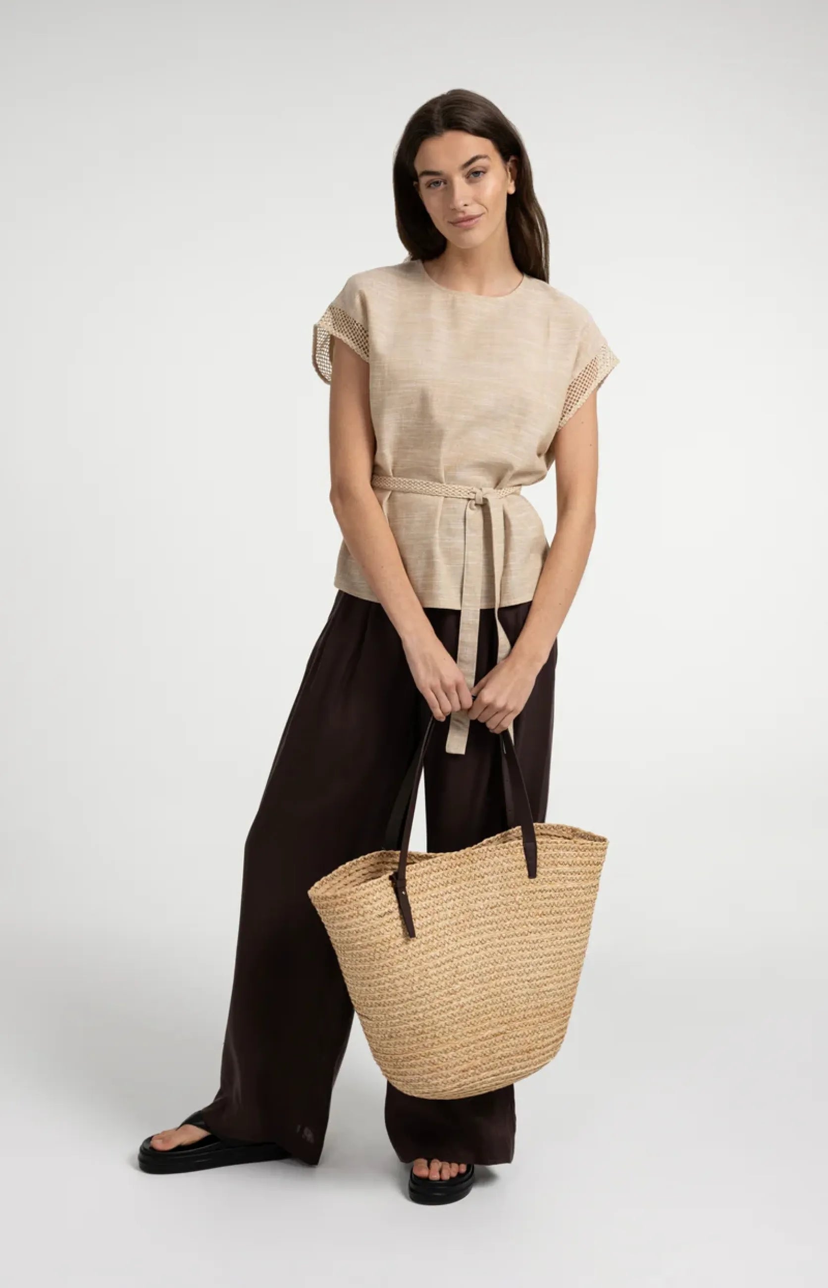 Hose mit weitem Bein