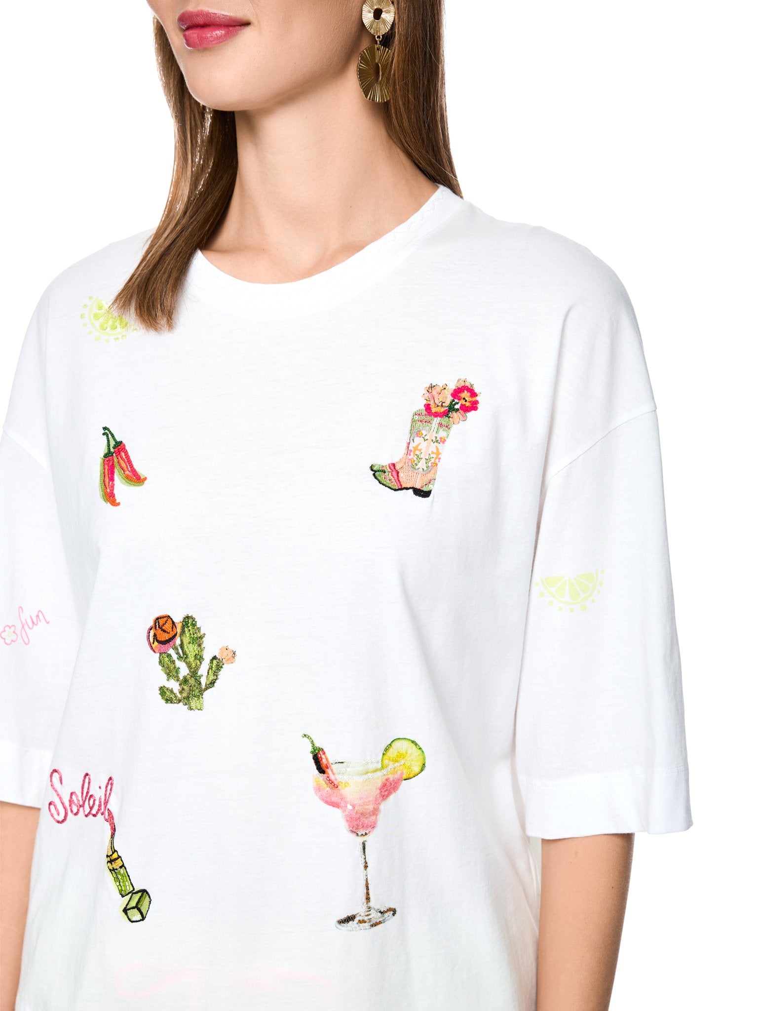 T-Shirt mit Patches