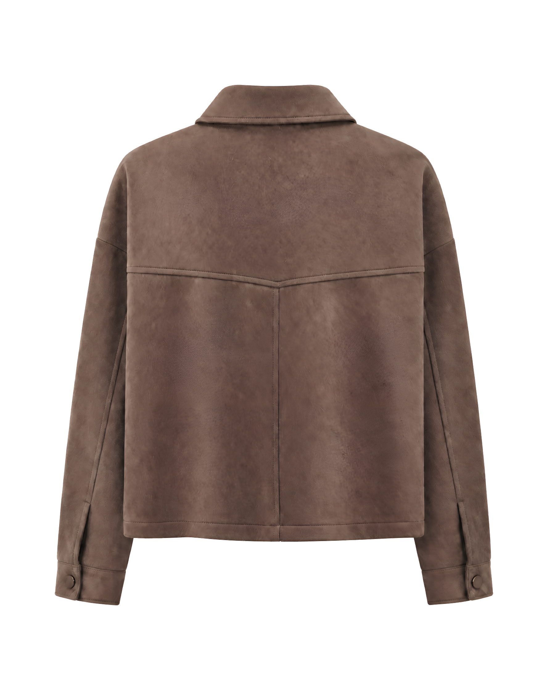 Jacke in Veloursleder-Optik
