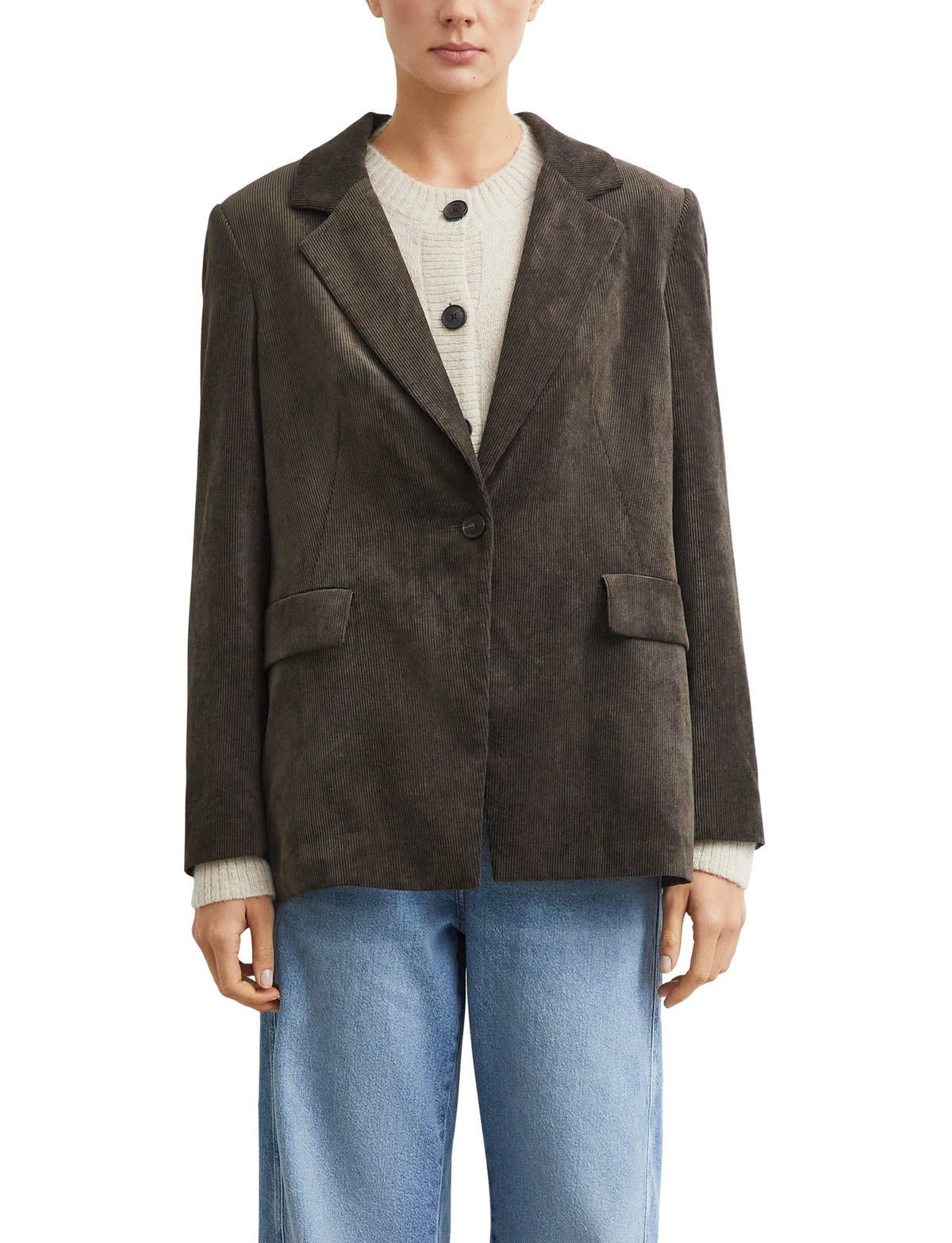 Blazer aus Feinkord