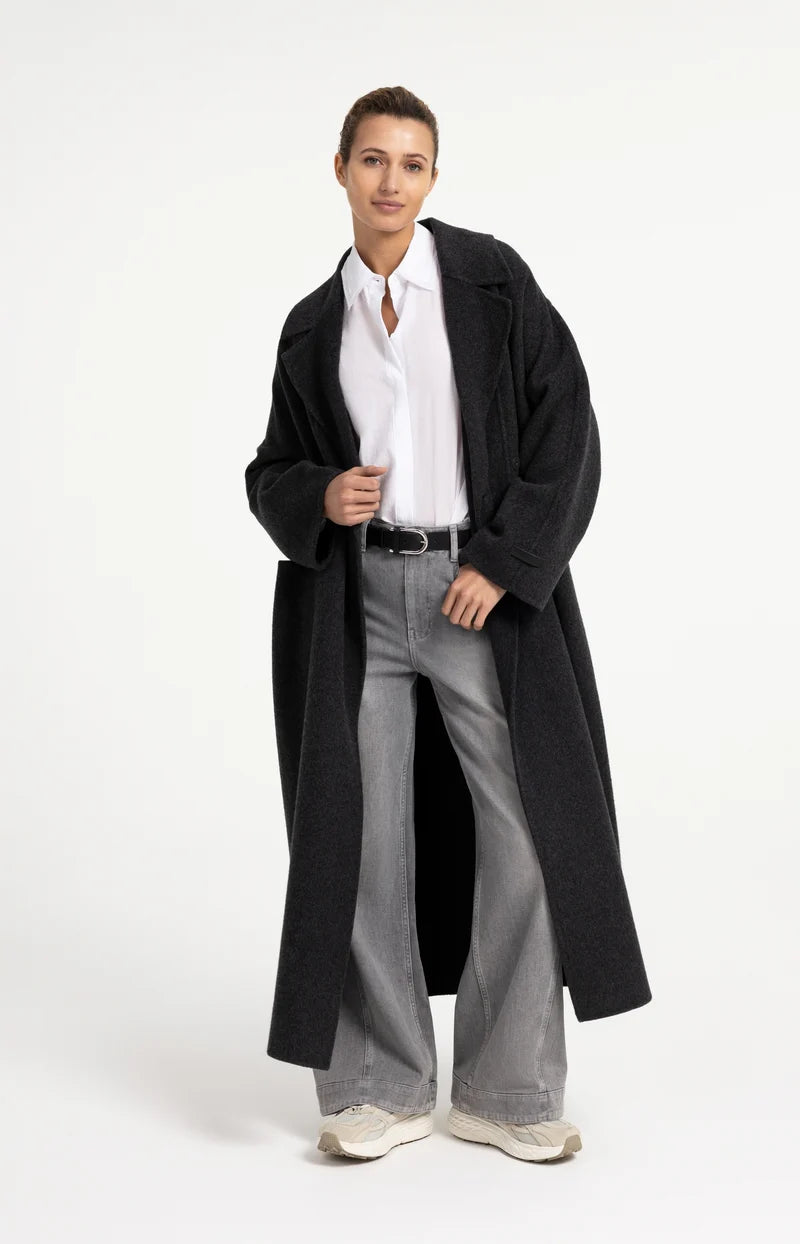 Oversize-Mantel aus Wollmischung