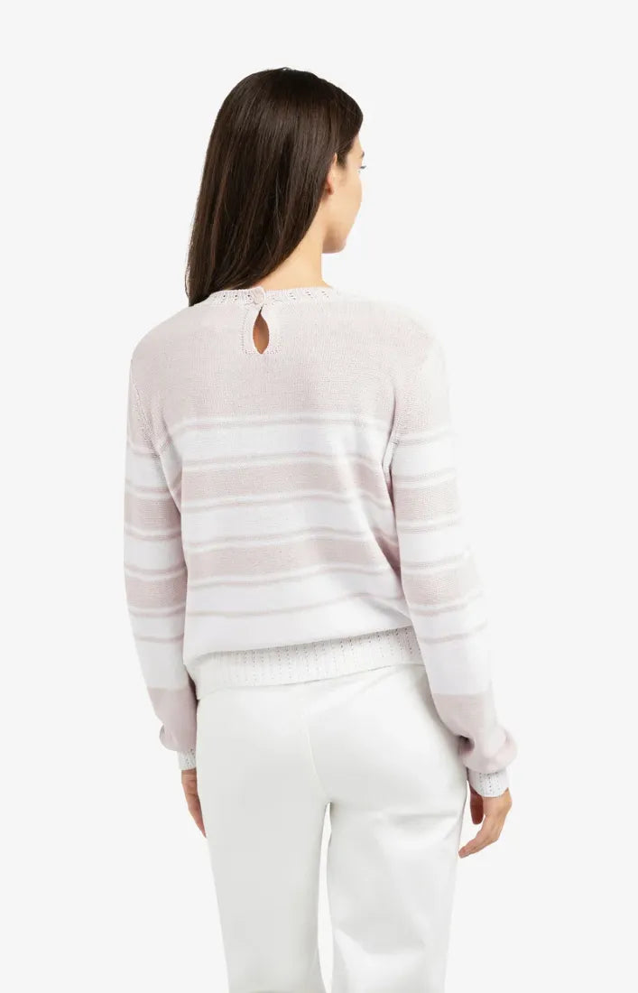 Yaya Strickpullover Gray Lilac Dessin
