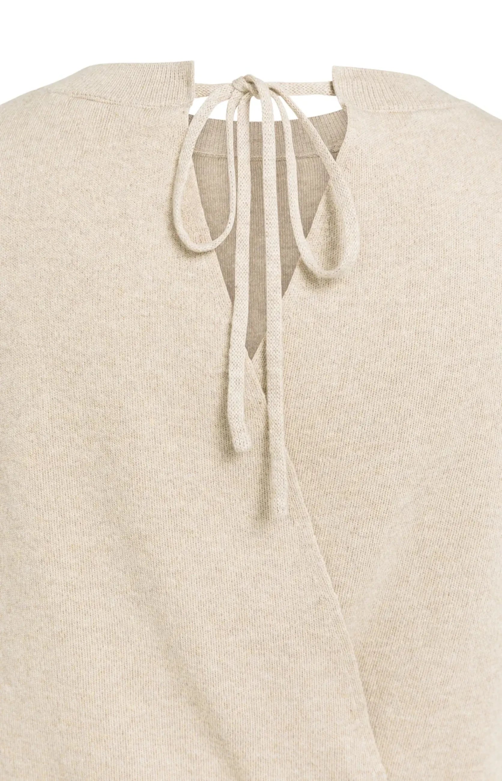 Kurzarmpullover mit freiem Rücken