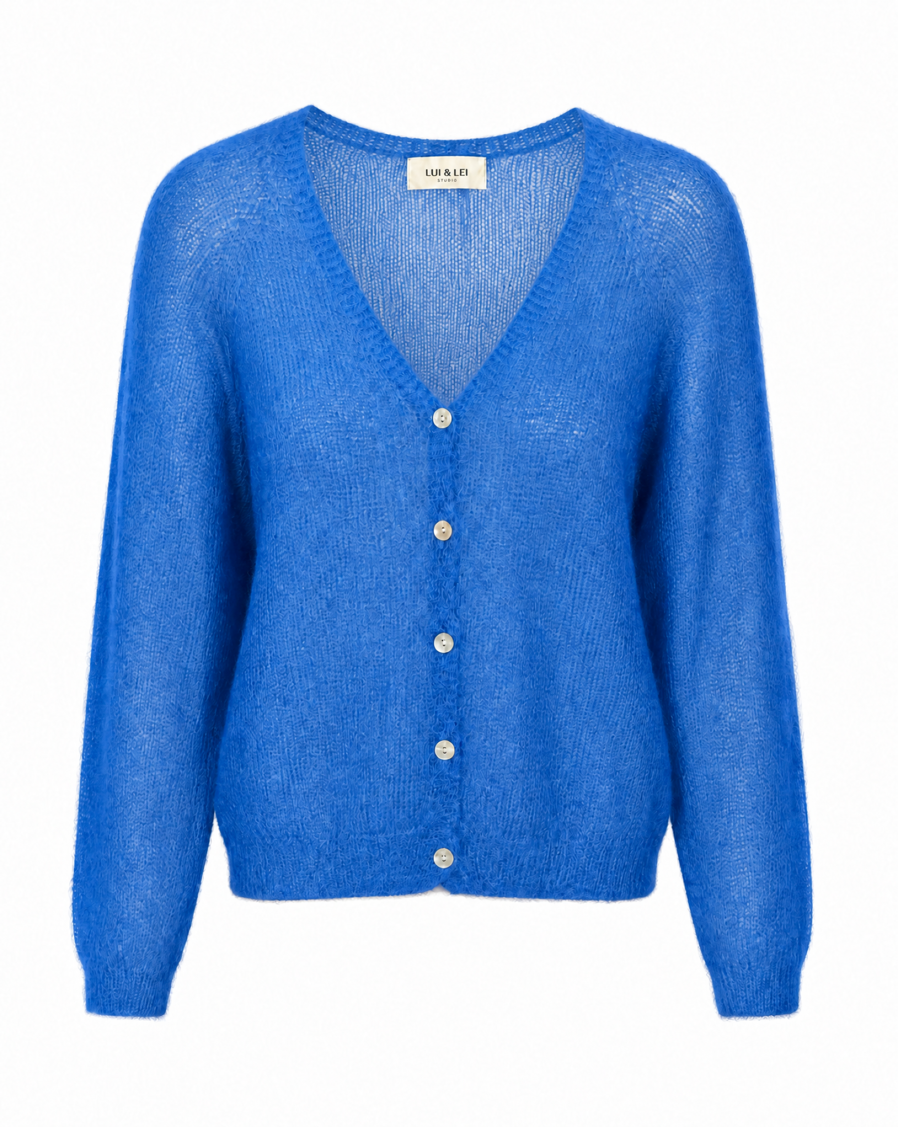 Strickjacke mit V-Ausschnitt