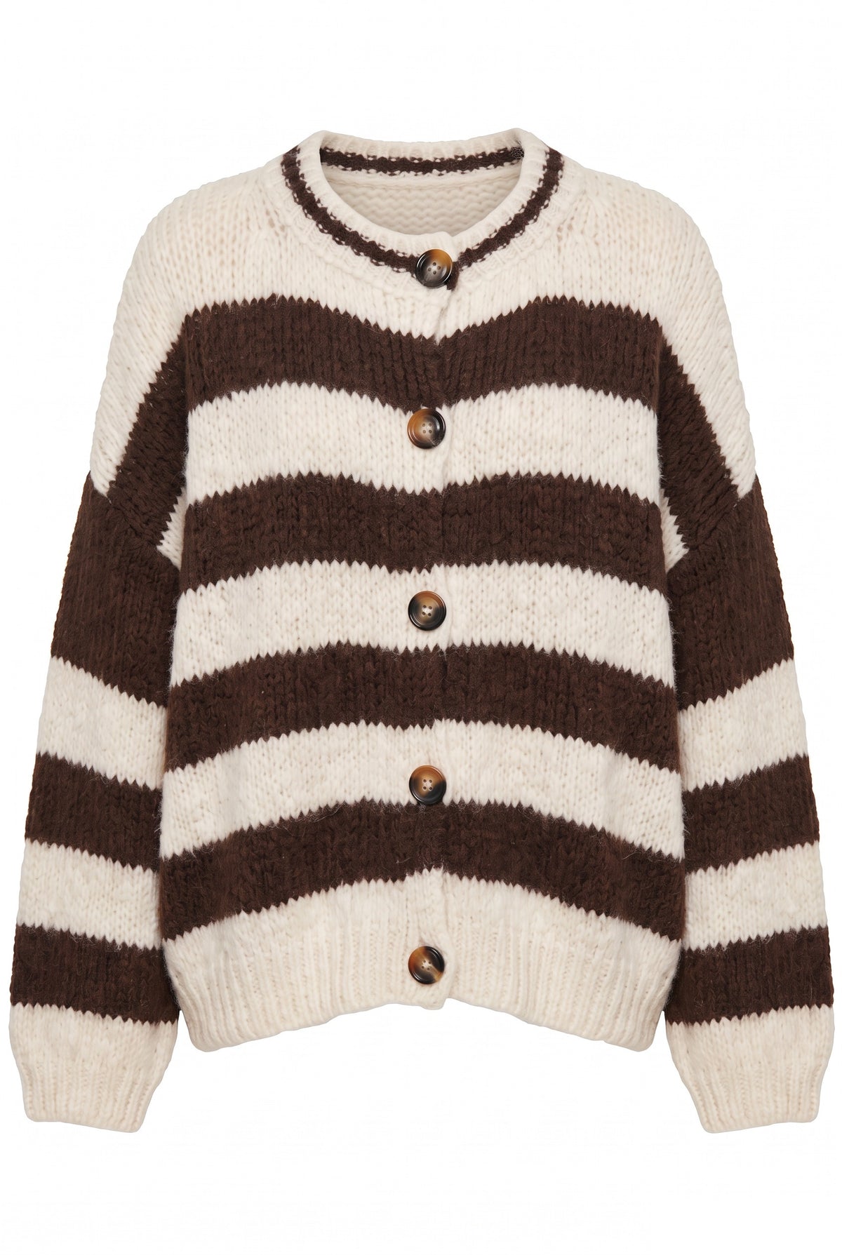 Strickjacke mit Streifen