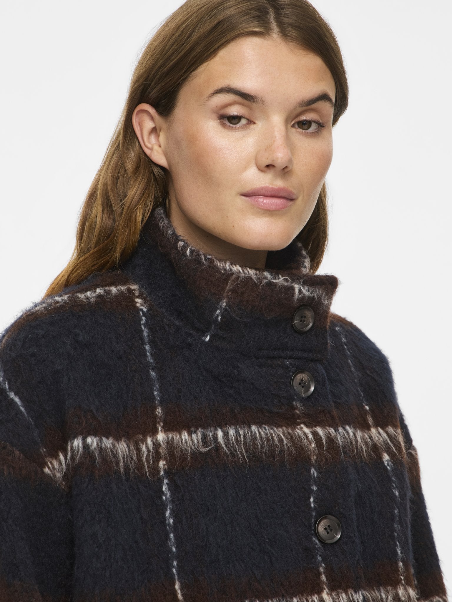 Jacke mit Karo-Muster