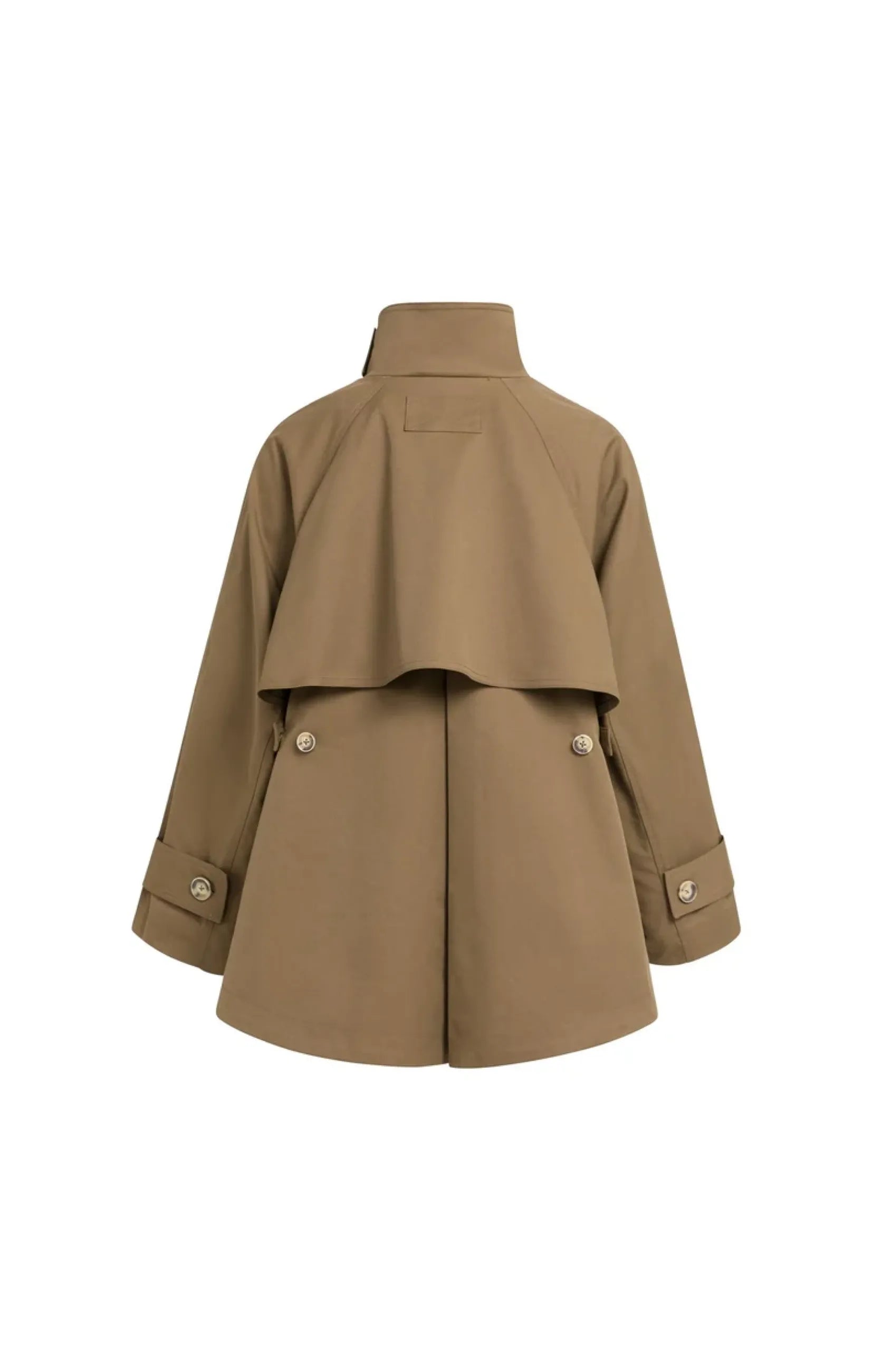 A-Linien-Trenchjacke mit Stehkragen