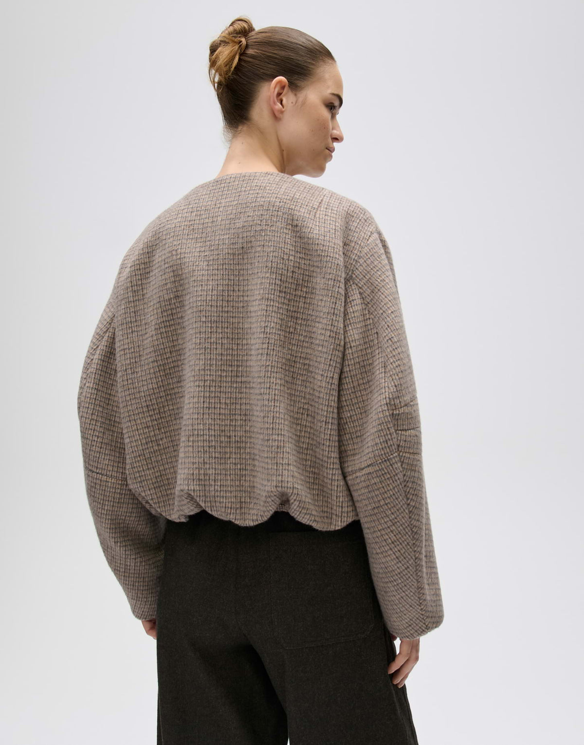 Kurzjacke Hessina mit abnehmbarem Schal