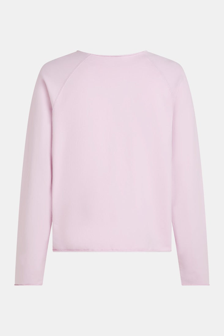 Penn & Ink Sweatshirts Orchid/White