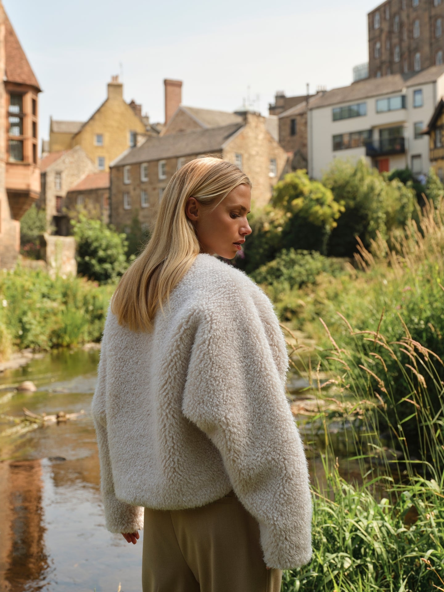 Oversize-Jacke aus Fellimitat