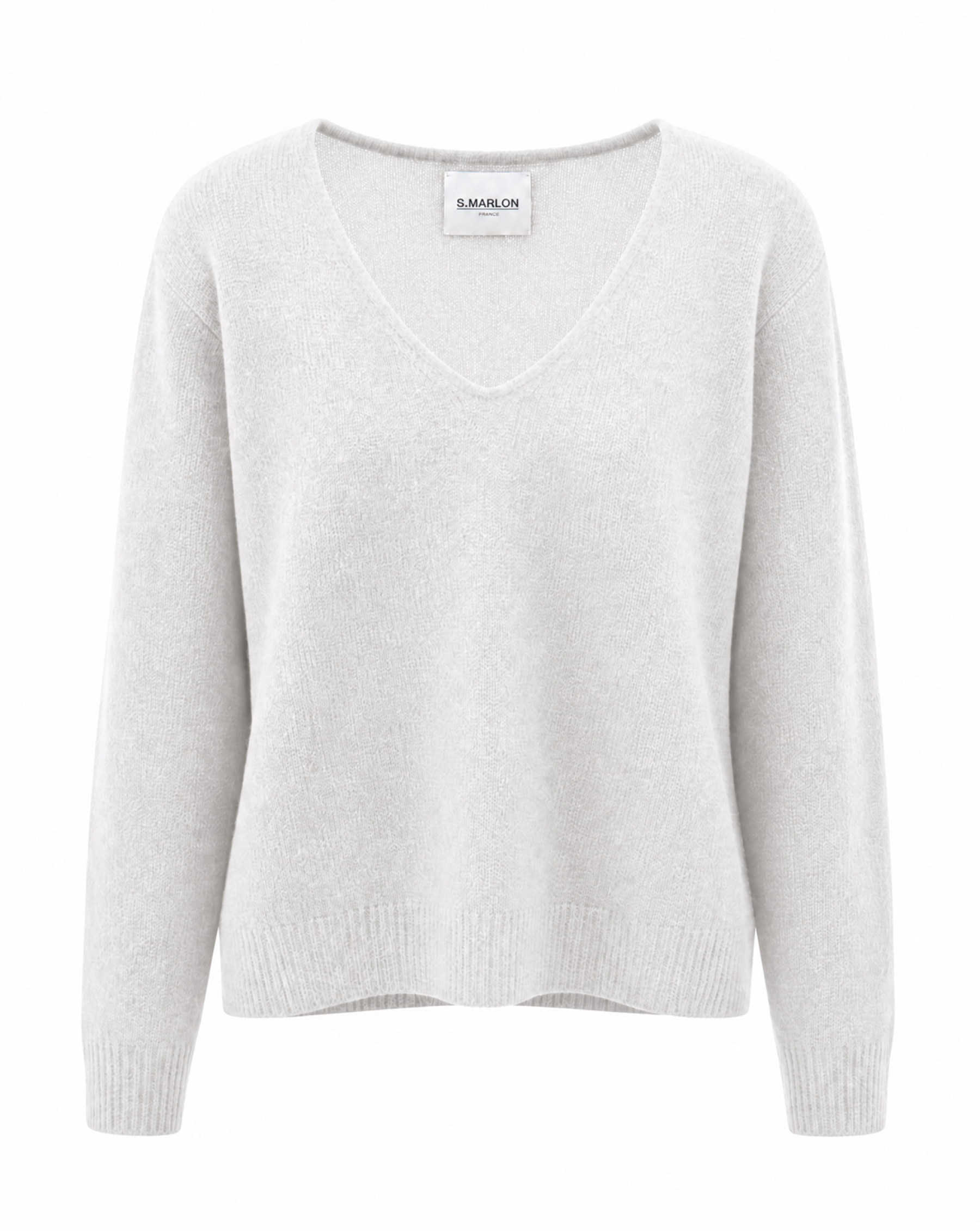 Strickpullover mit V-Ausschnitt