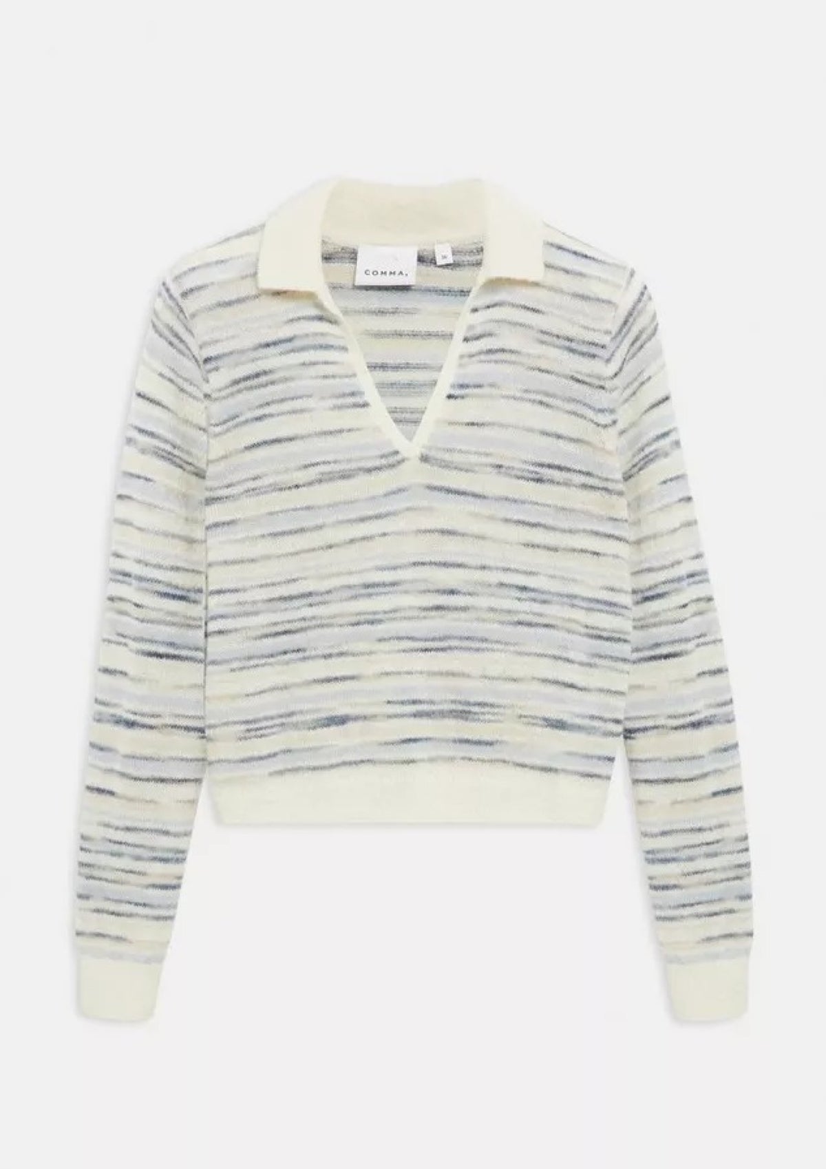 Comma Strickpullover White