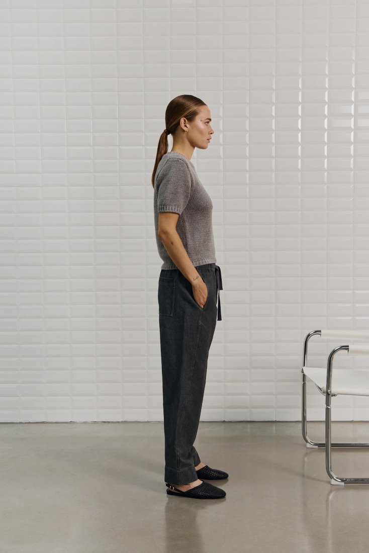 WithBlack Strickpullover Midgrey Me