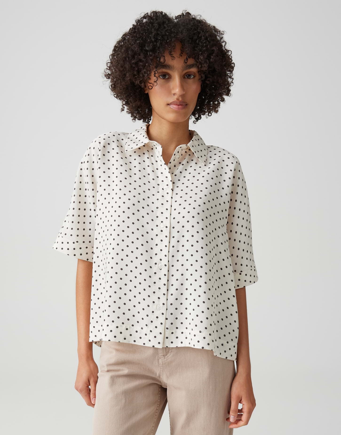 Kurzarm Bluse Farise polkadot