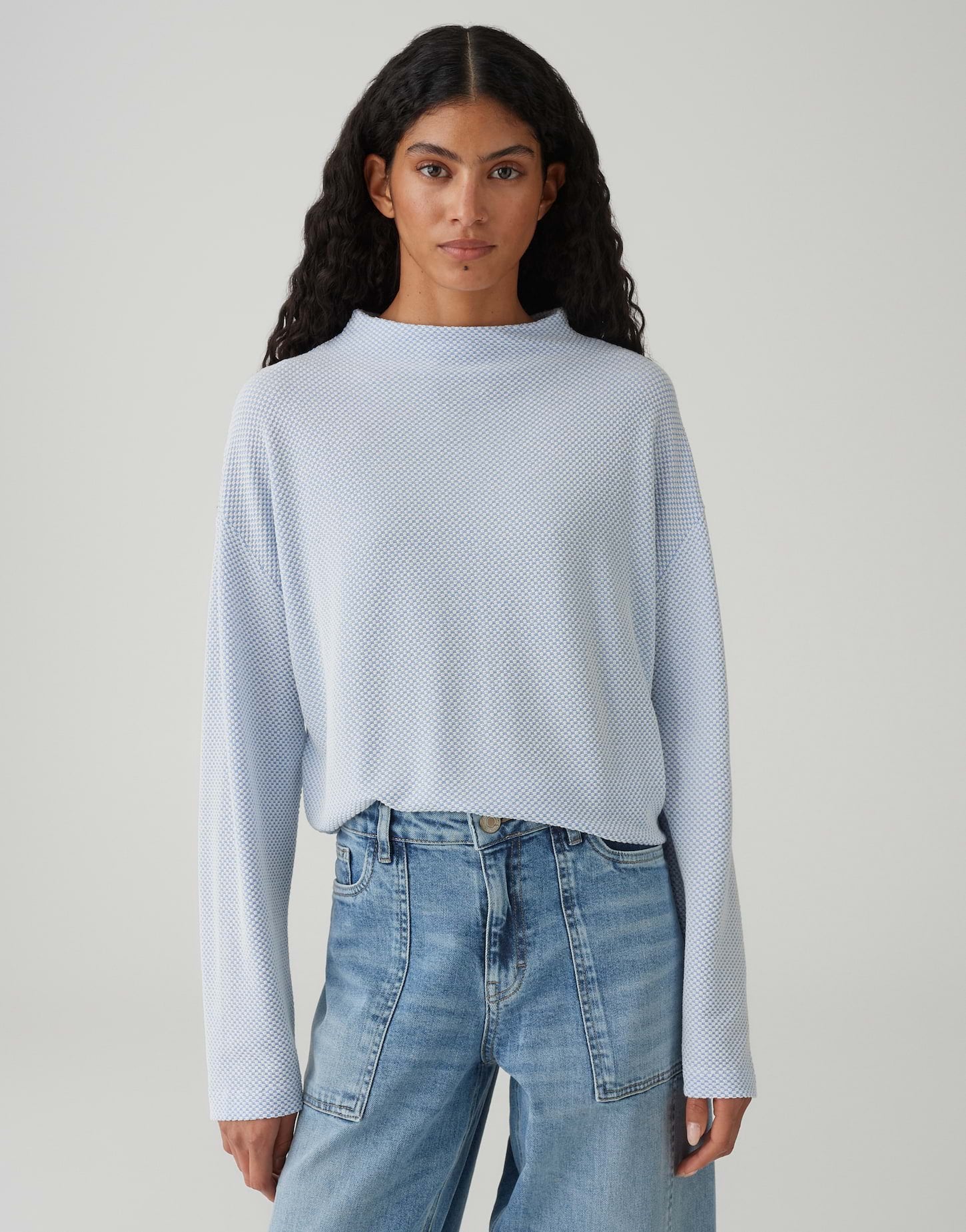 Opus Strickpullover Water Blue