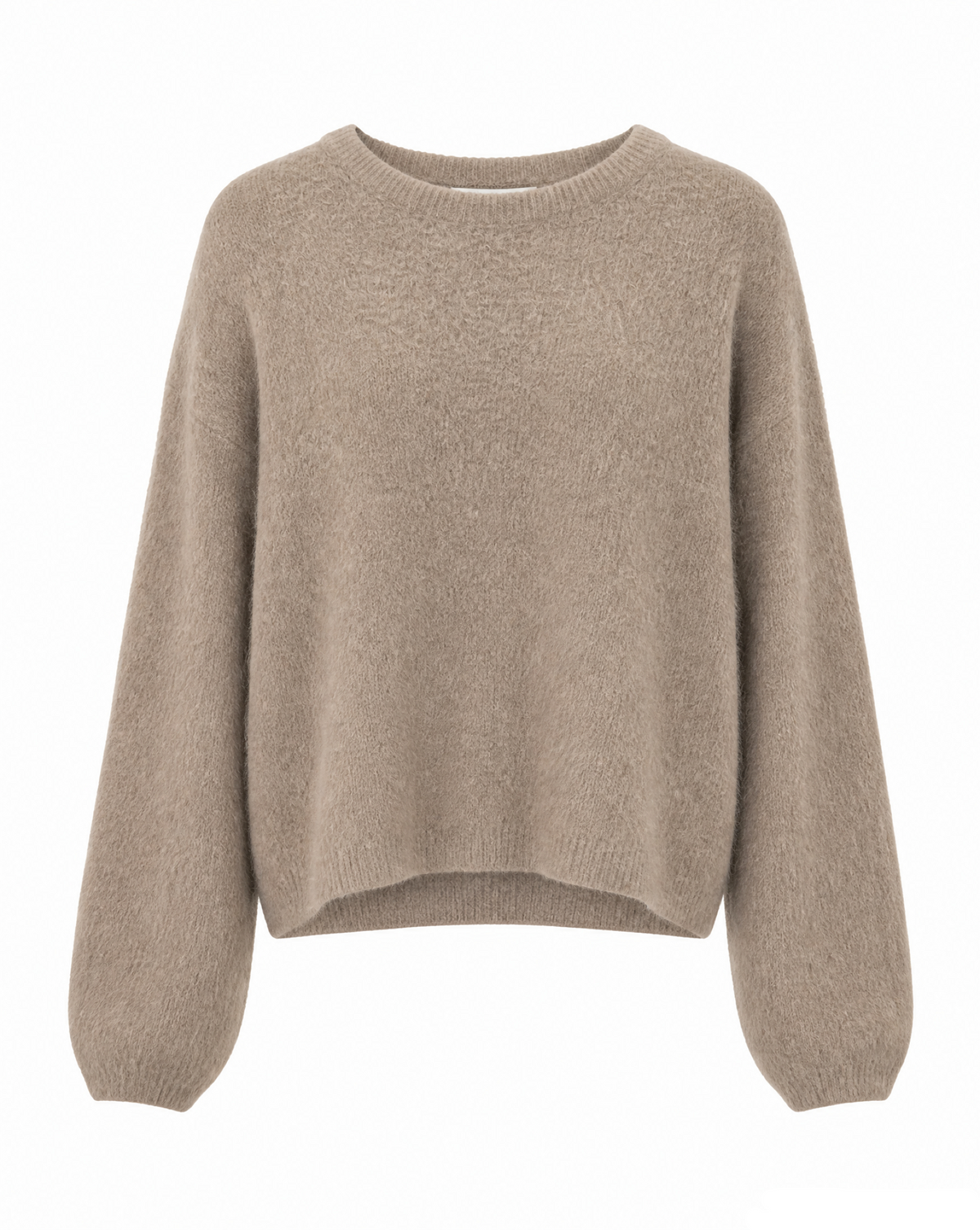 Strickpullover mit Rundhalsausschnitt
