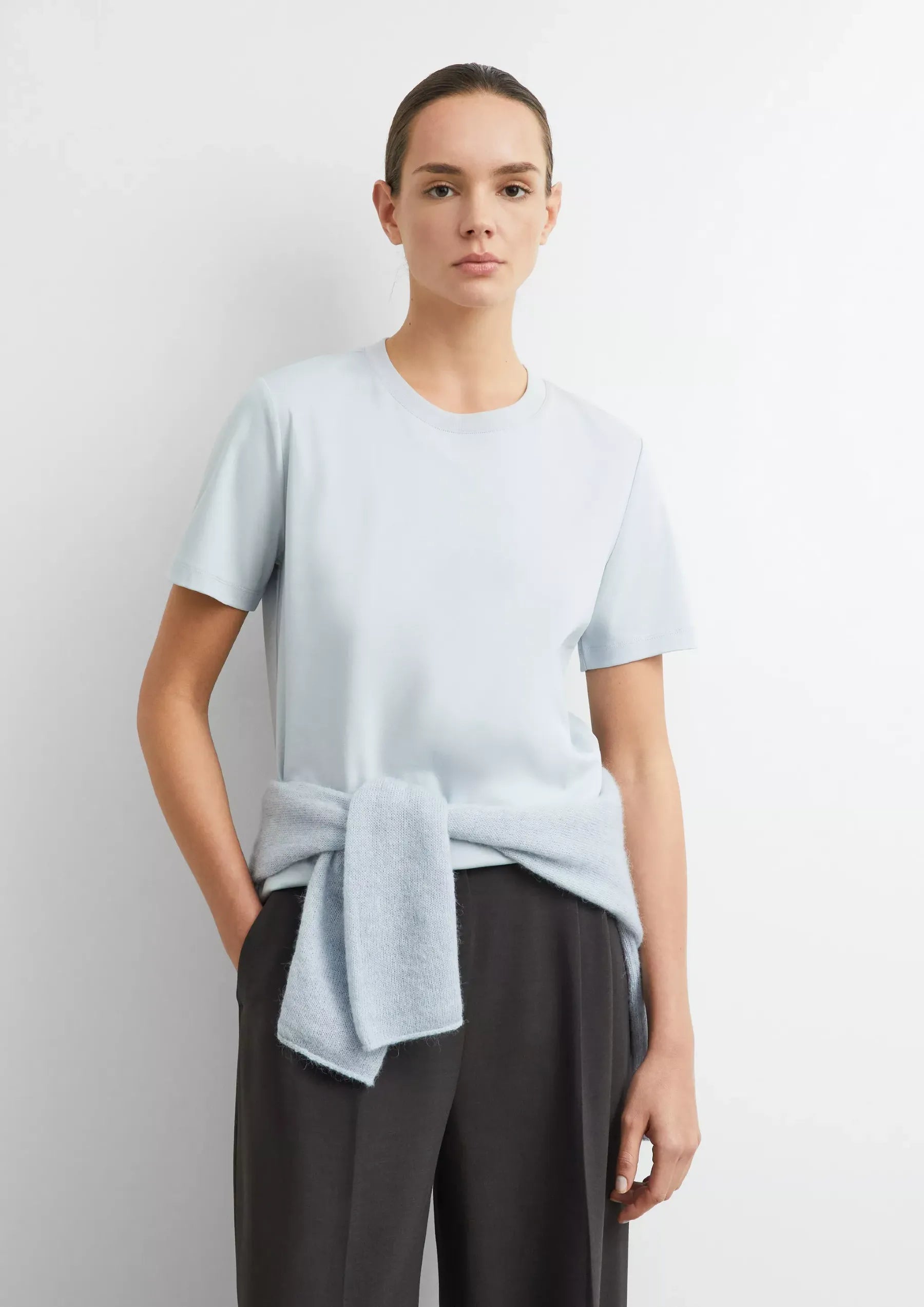 Comma T-Shirts Grey/Black