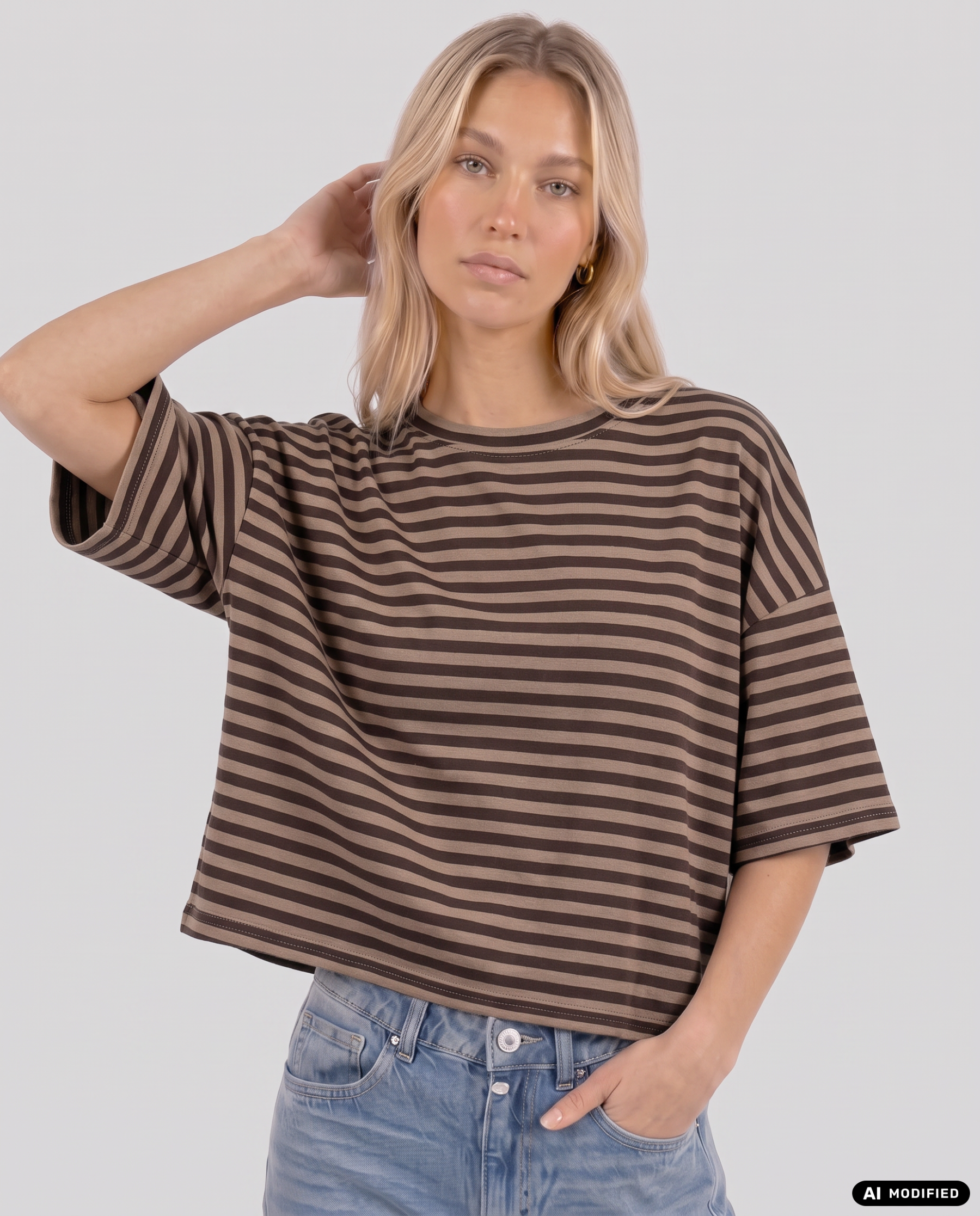 T-Shirt mit Streifen