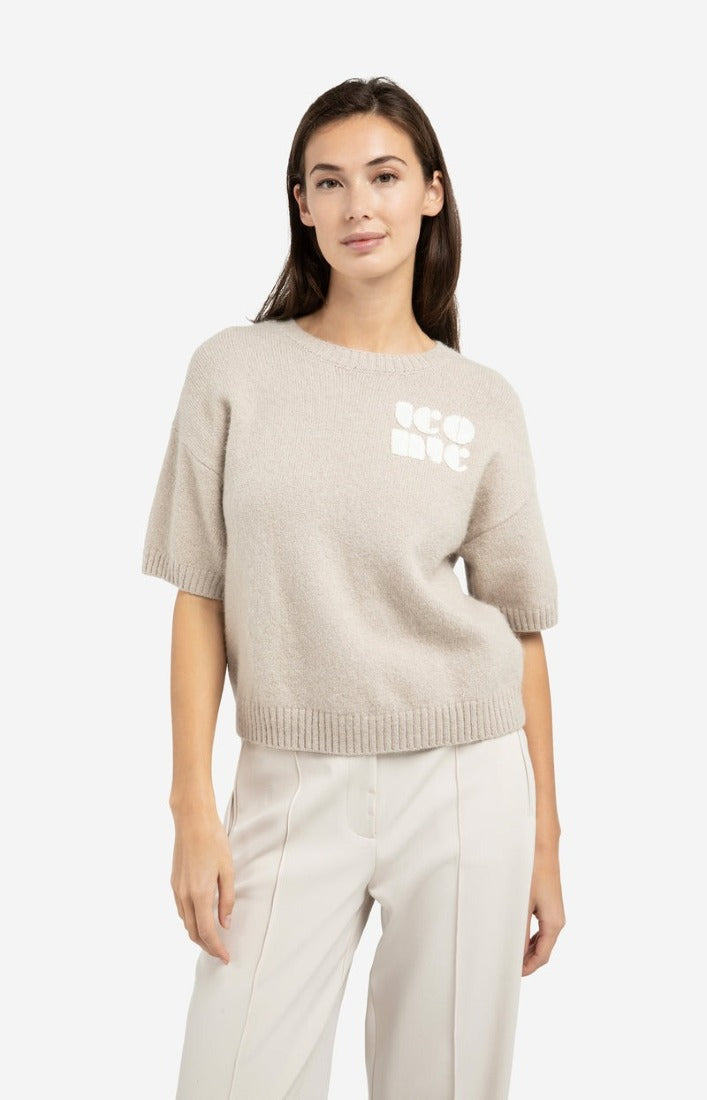 Yaya Strickpullover Mist Green Dessin