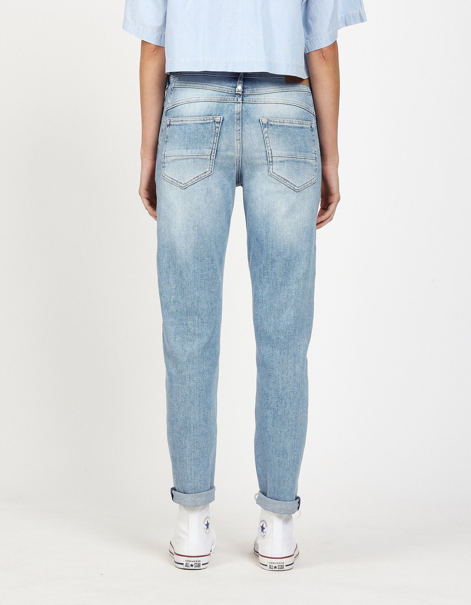 Gang Relaxed Fit Destroyed Soft Blue
