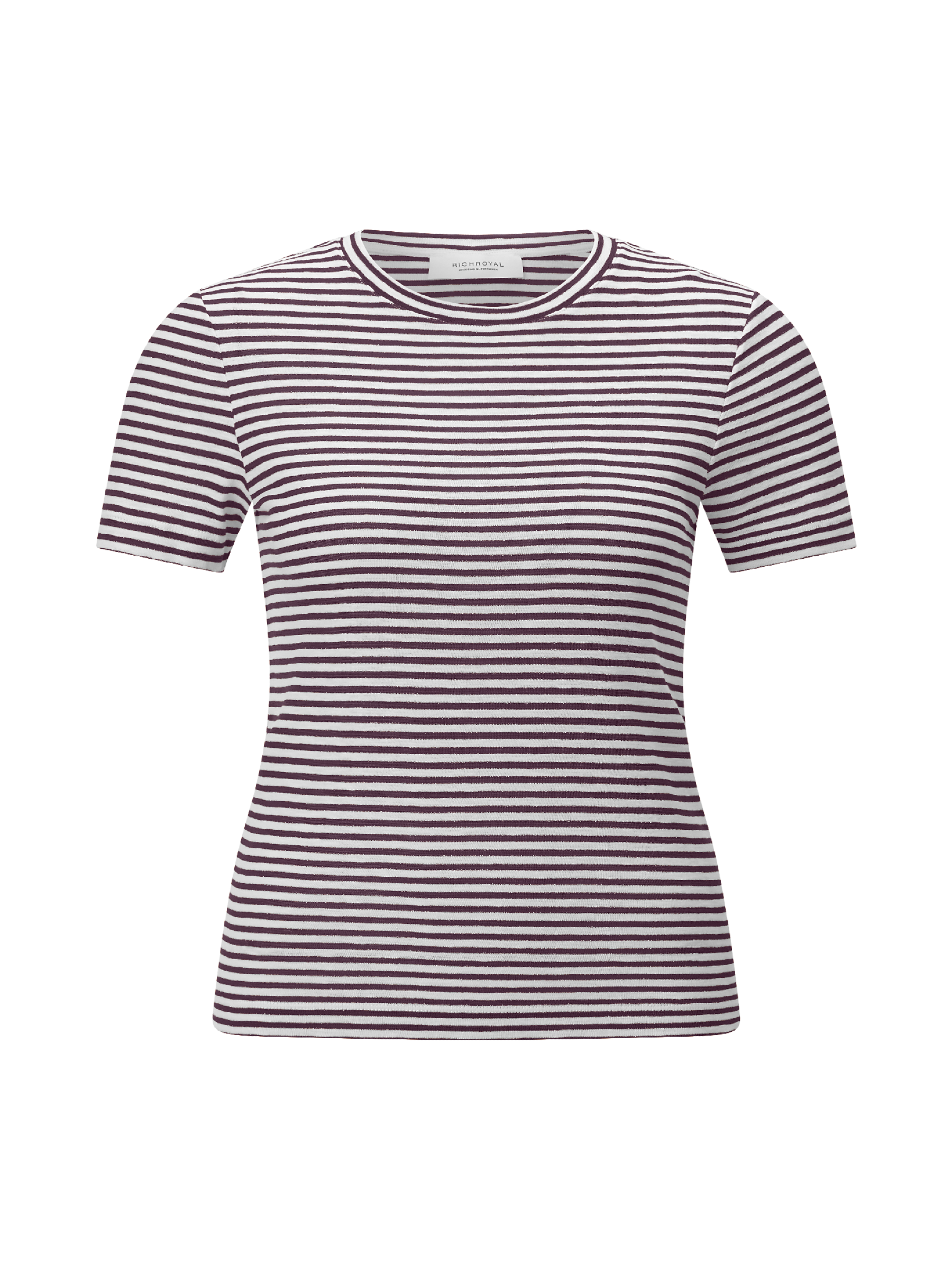 T-Shirt mit Glitzerstreifen