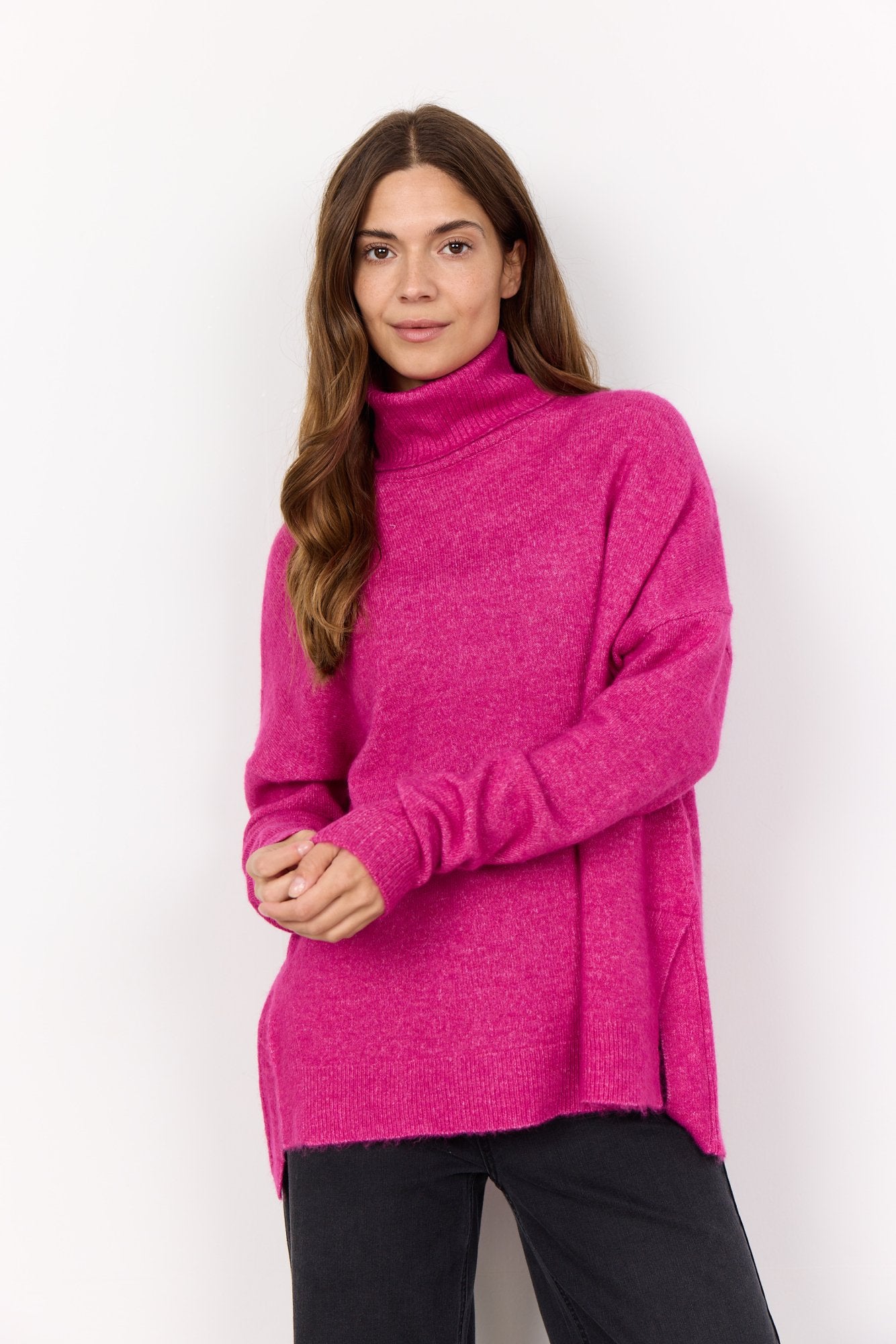Soyaconcept Strickpullover Fuchsia Melange