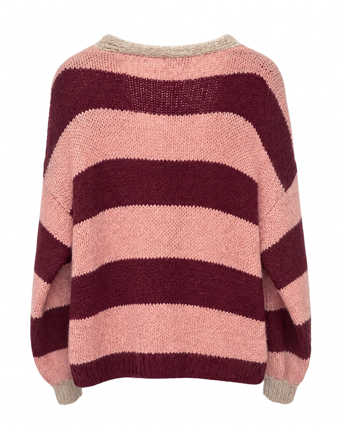 Strickjacke mit Blockstreifen