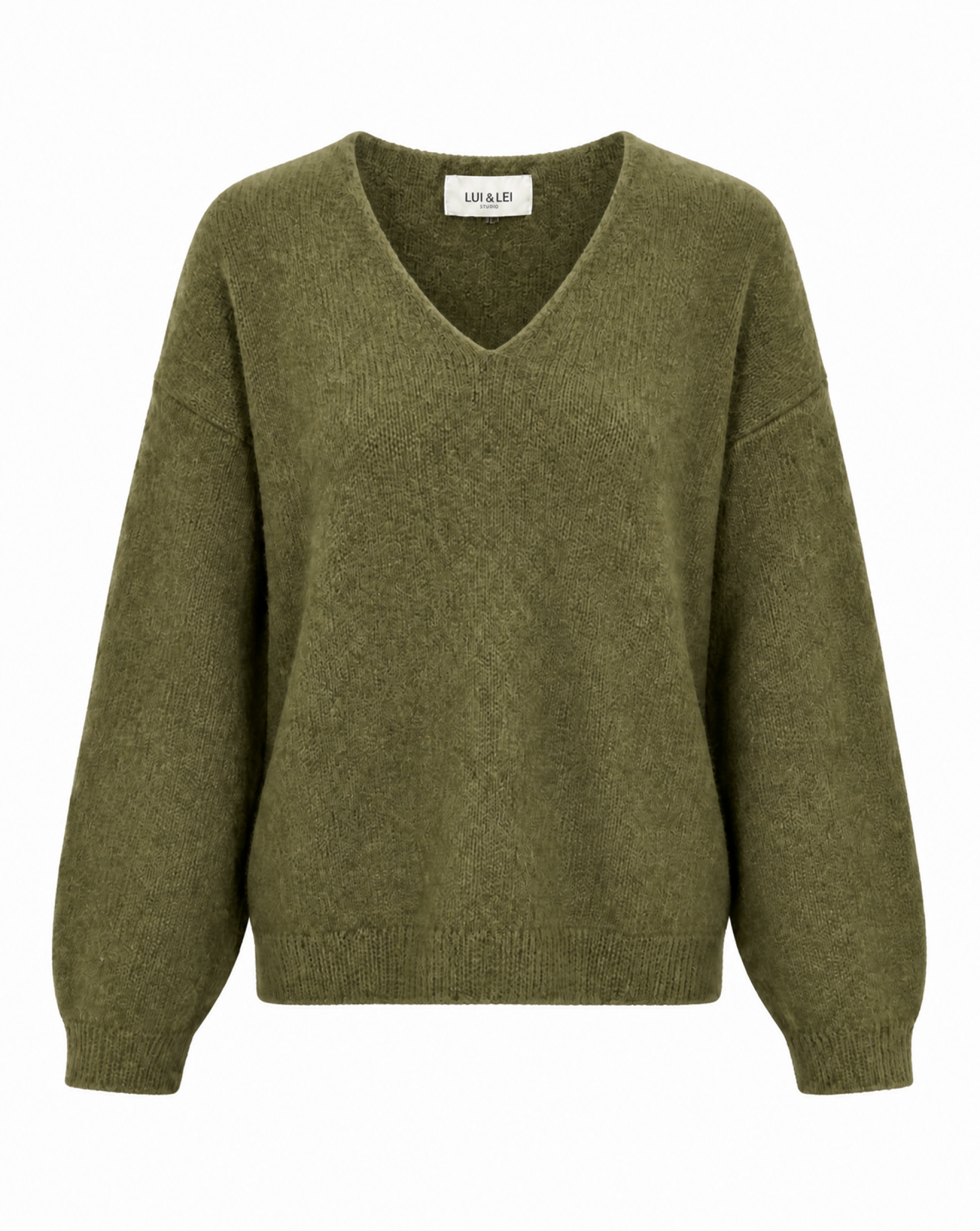Strickpullover mit V-Ausschnitt