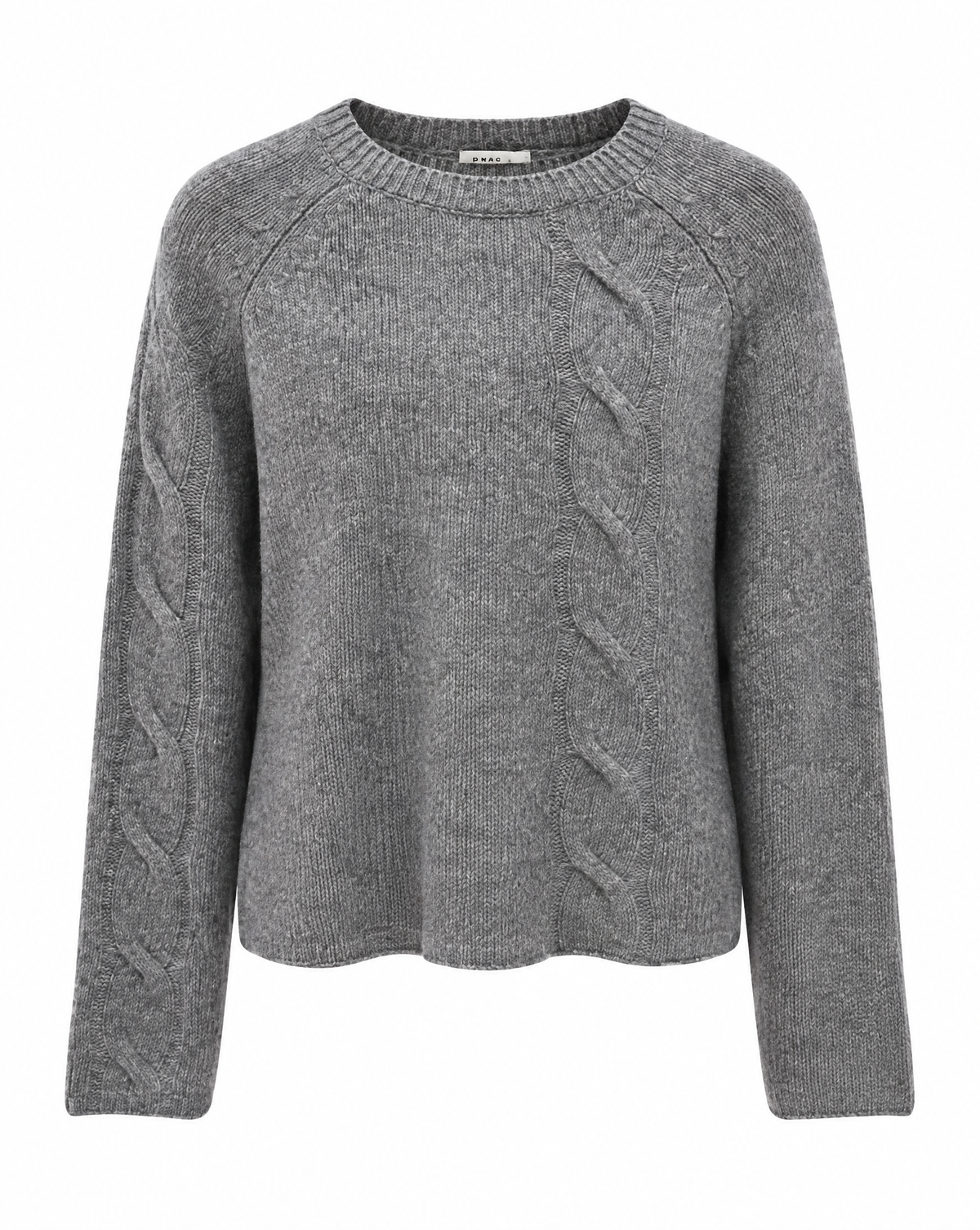 Strickpullover mit Zopfmuster