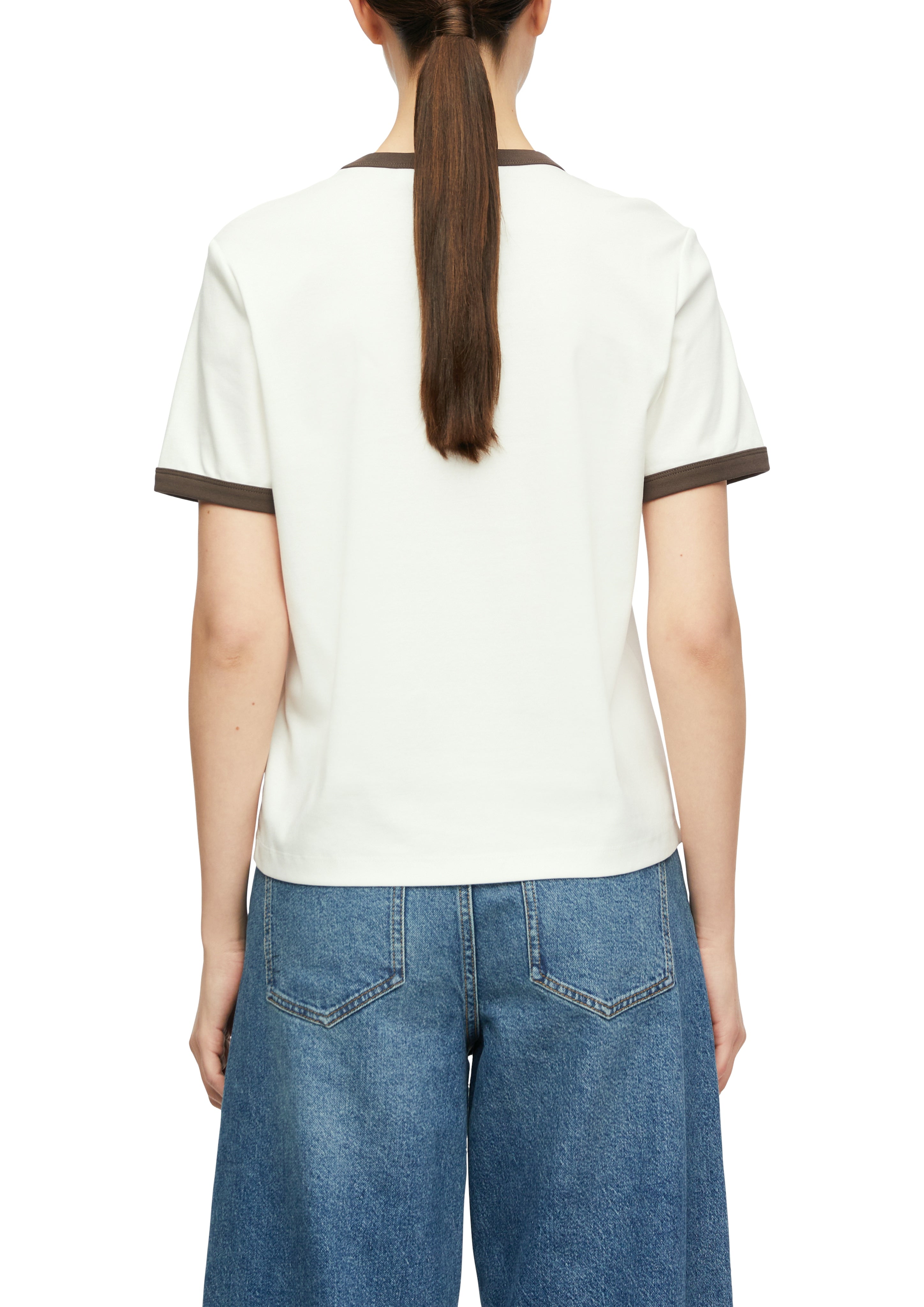 T-Shirt mit Kontrast-Details