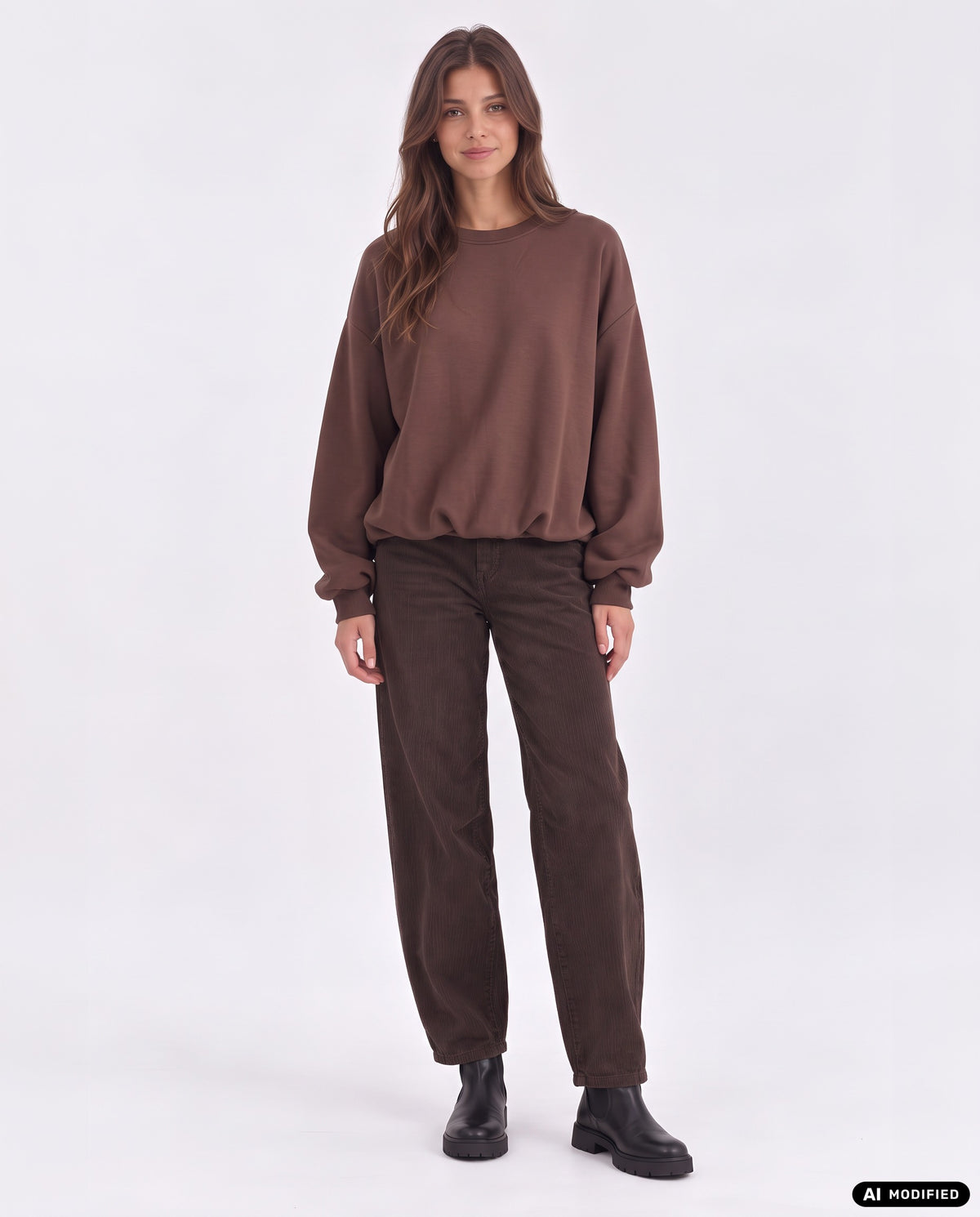 Sweatshirt mit Ballon-Saum